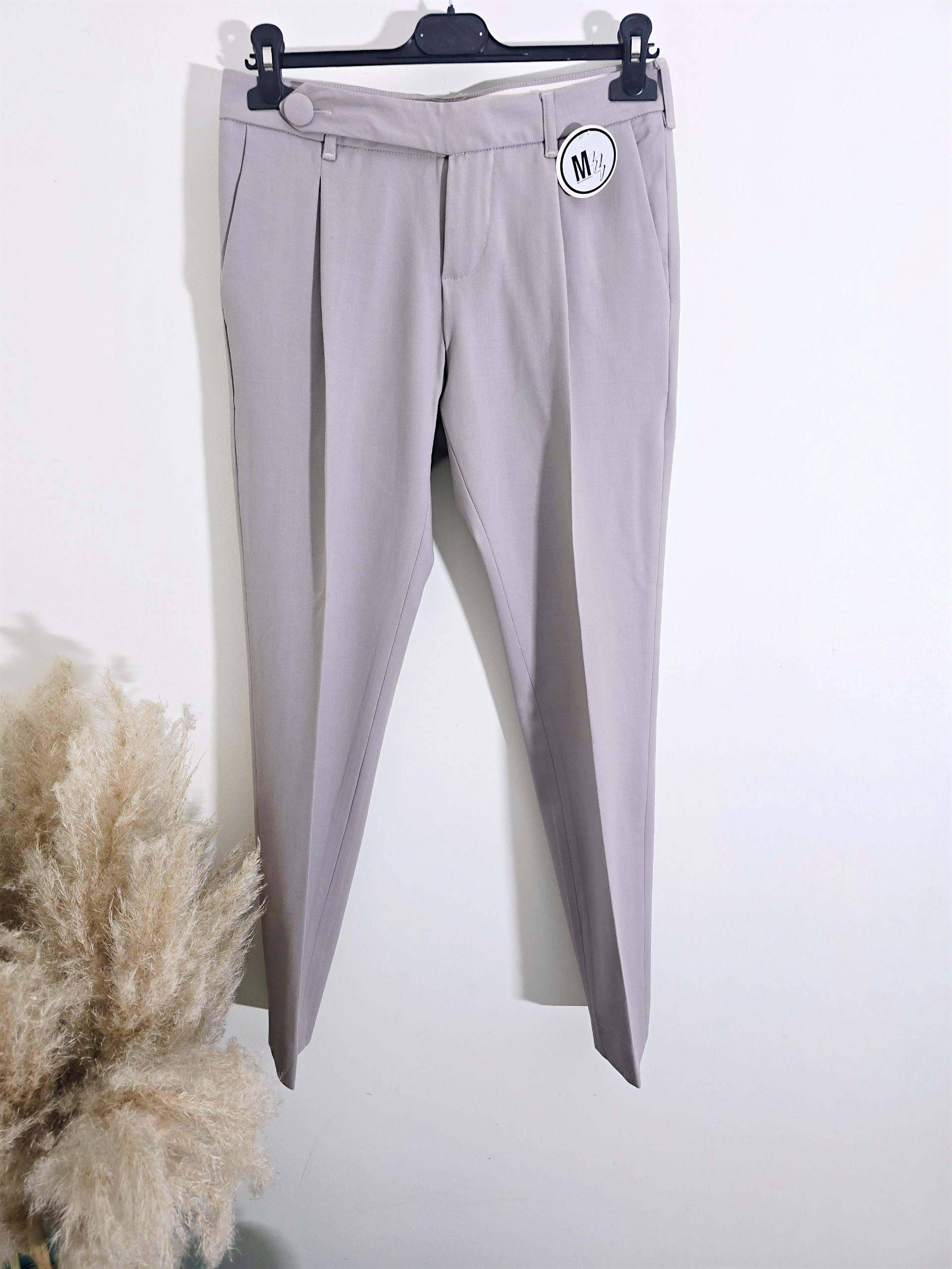 Pantalon chic beige-gris