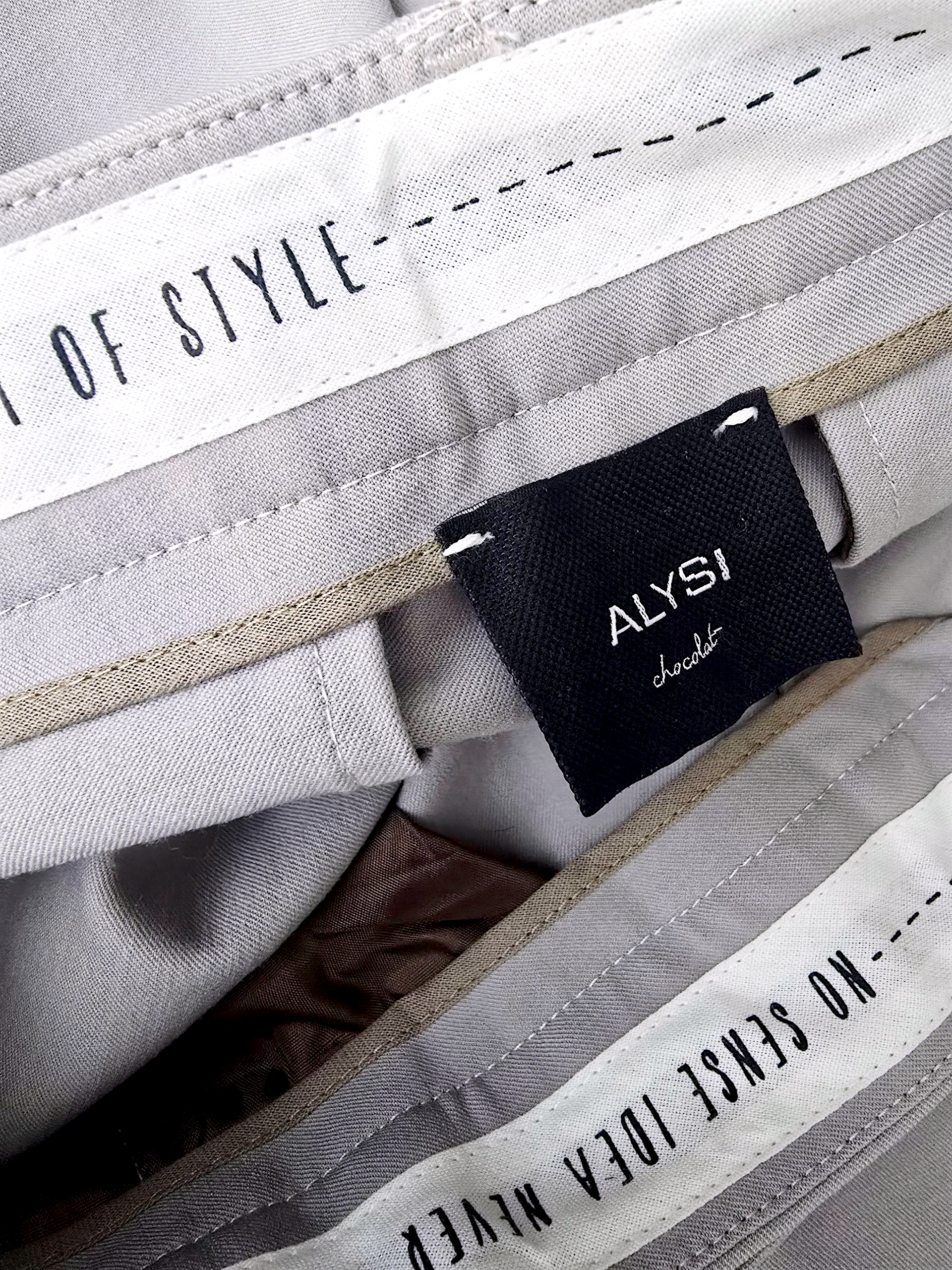 Pantalon chic beige-gris