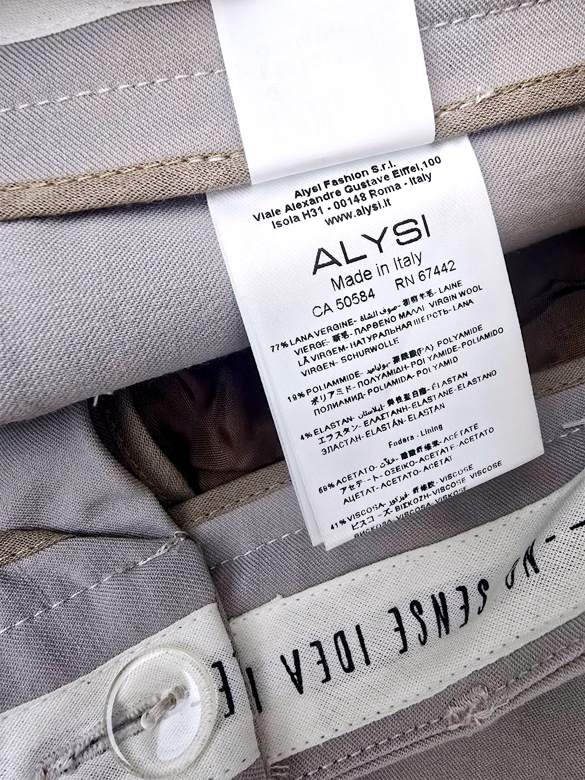 Pantalon chic beige-gris