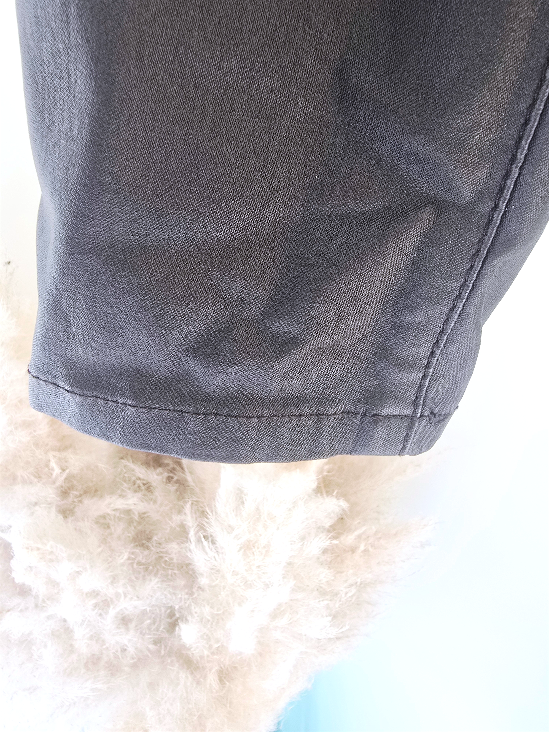 Pantalon slim huilé marron