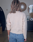 Pull beige à maille chaude
