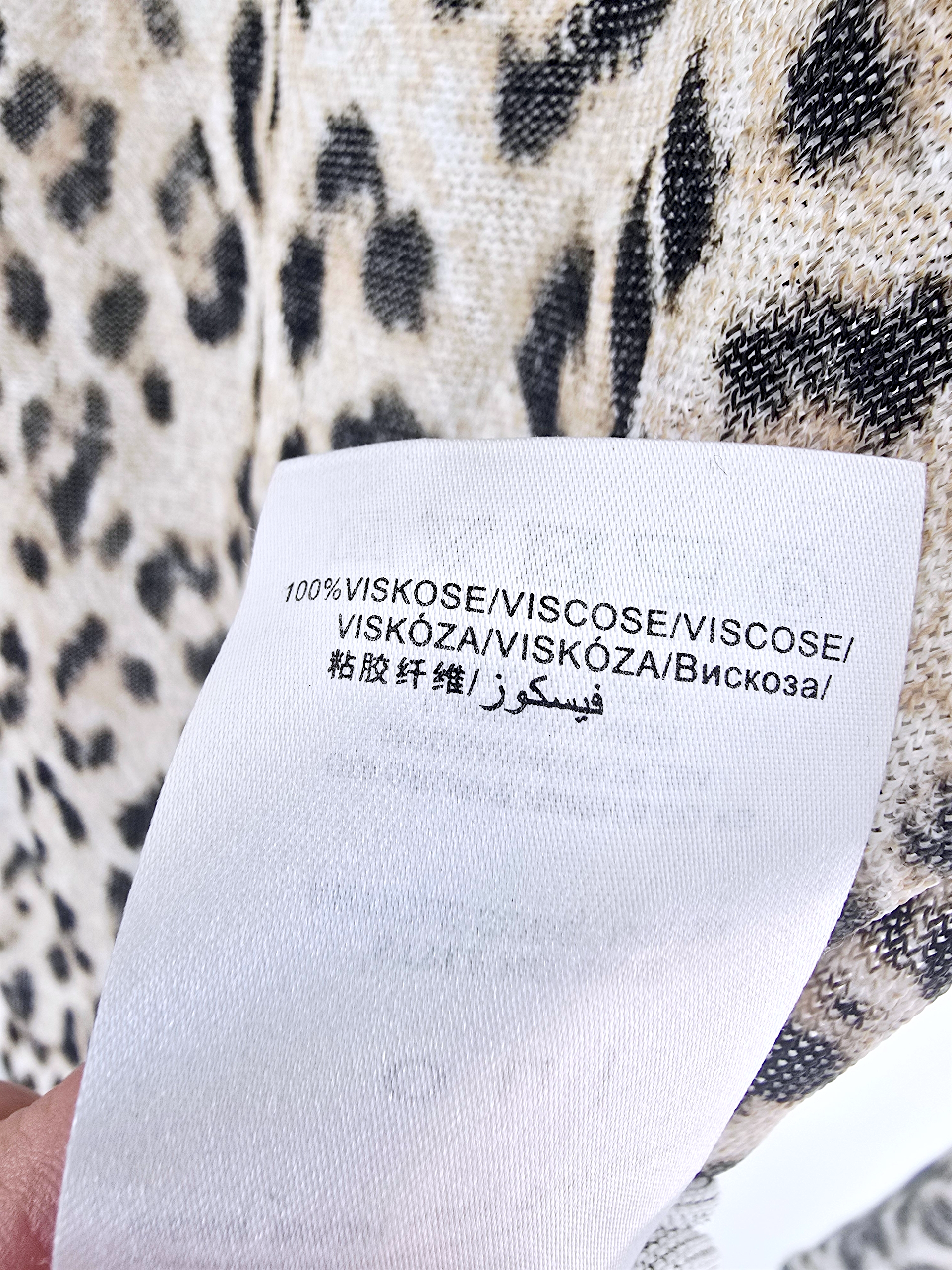 Pull fin à imprimé léopard