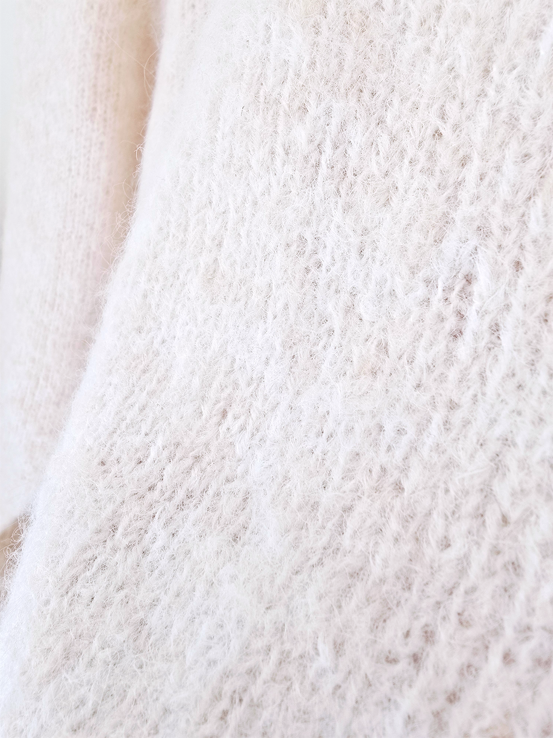 Pull beige à maille chaude