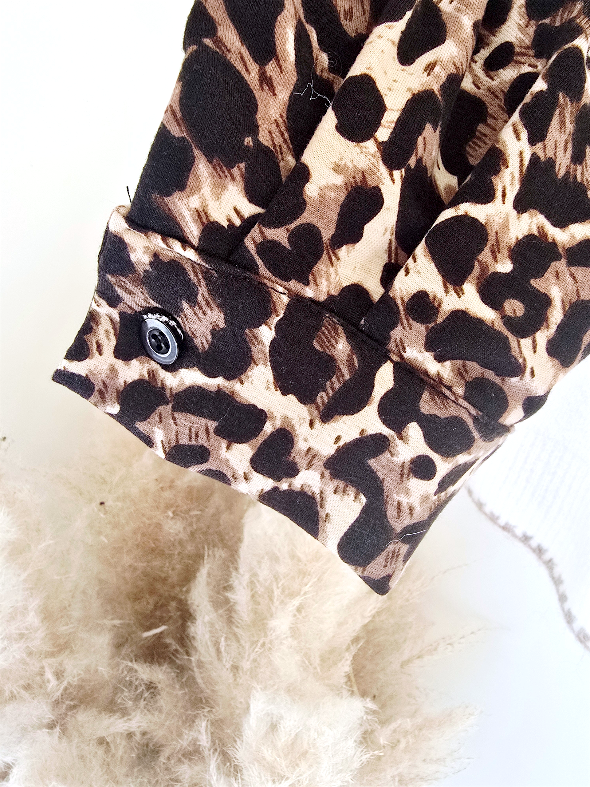 Pull chaud amour léopard