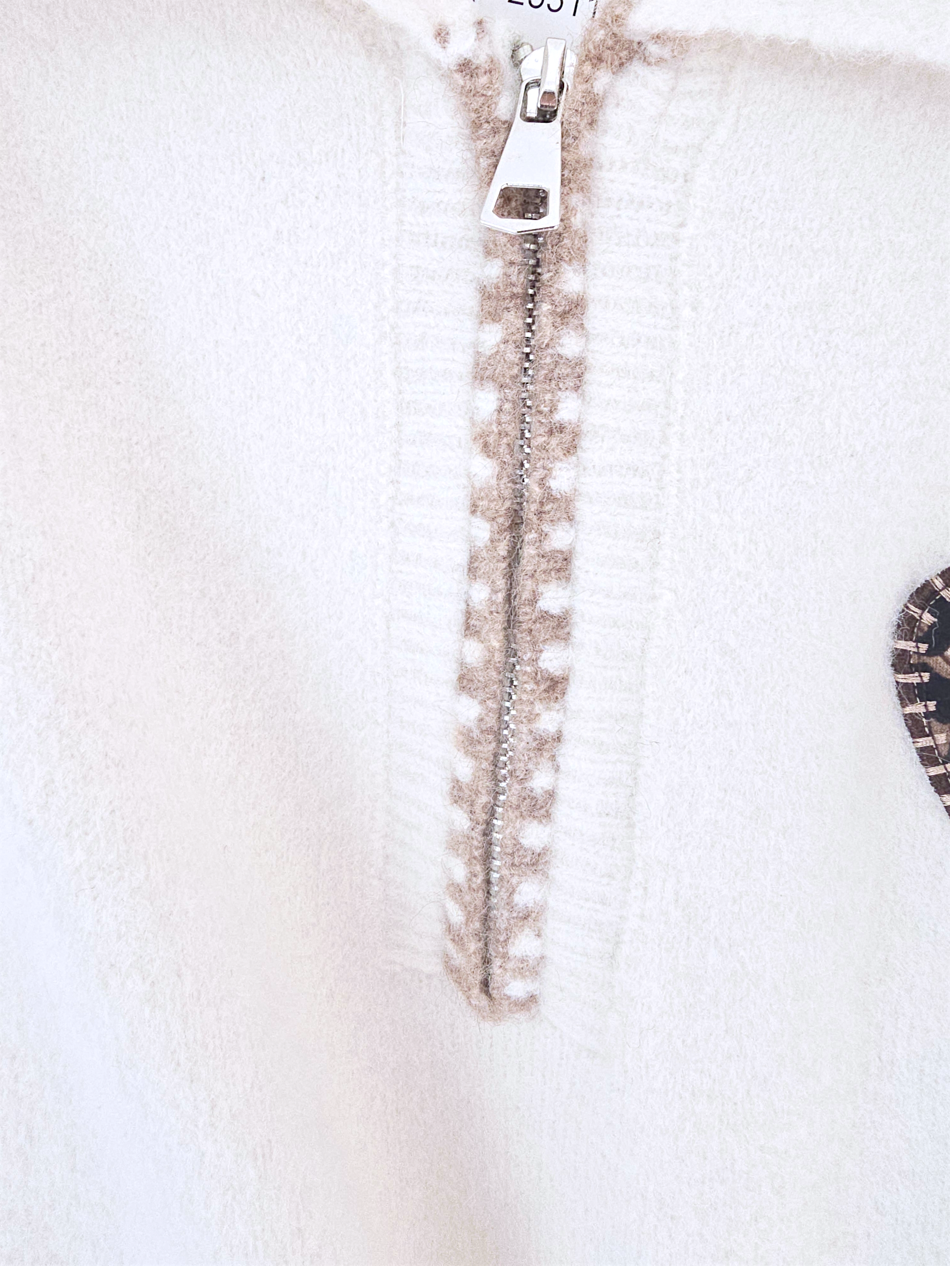 Pull chaud amour léopard