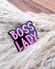 Pin's skull Boss Lady