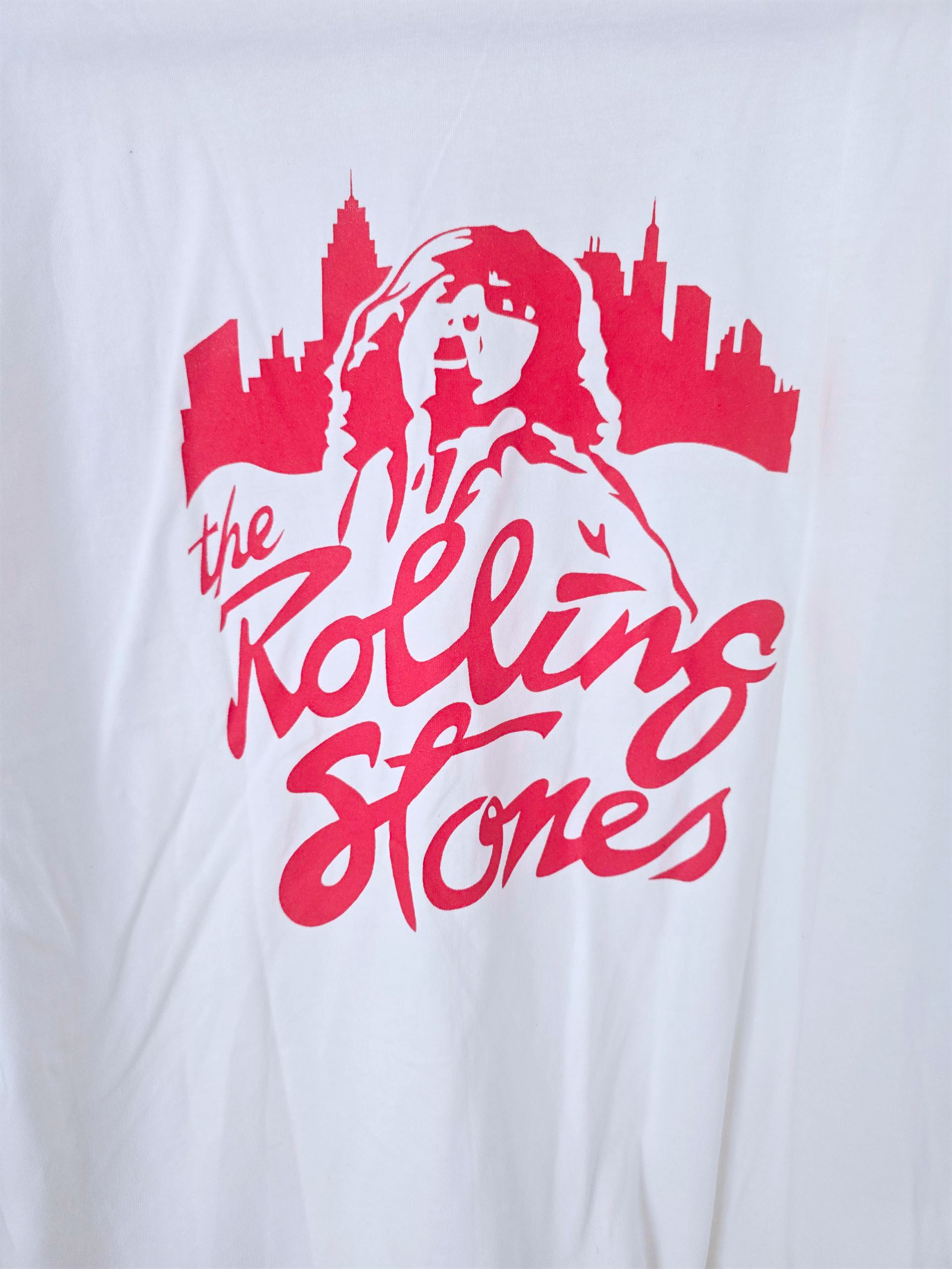 T-shirt blanc Rolling Stone