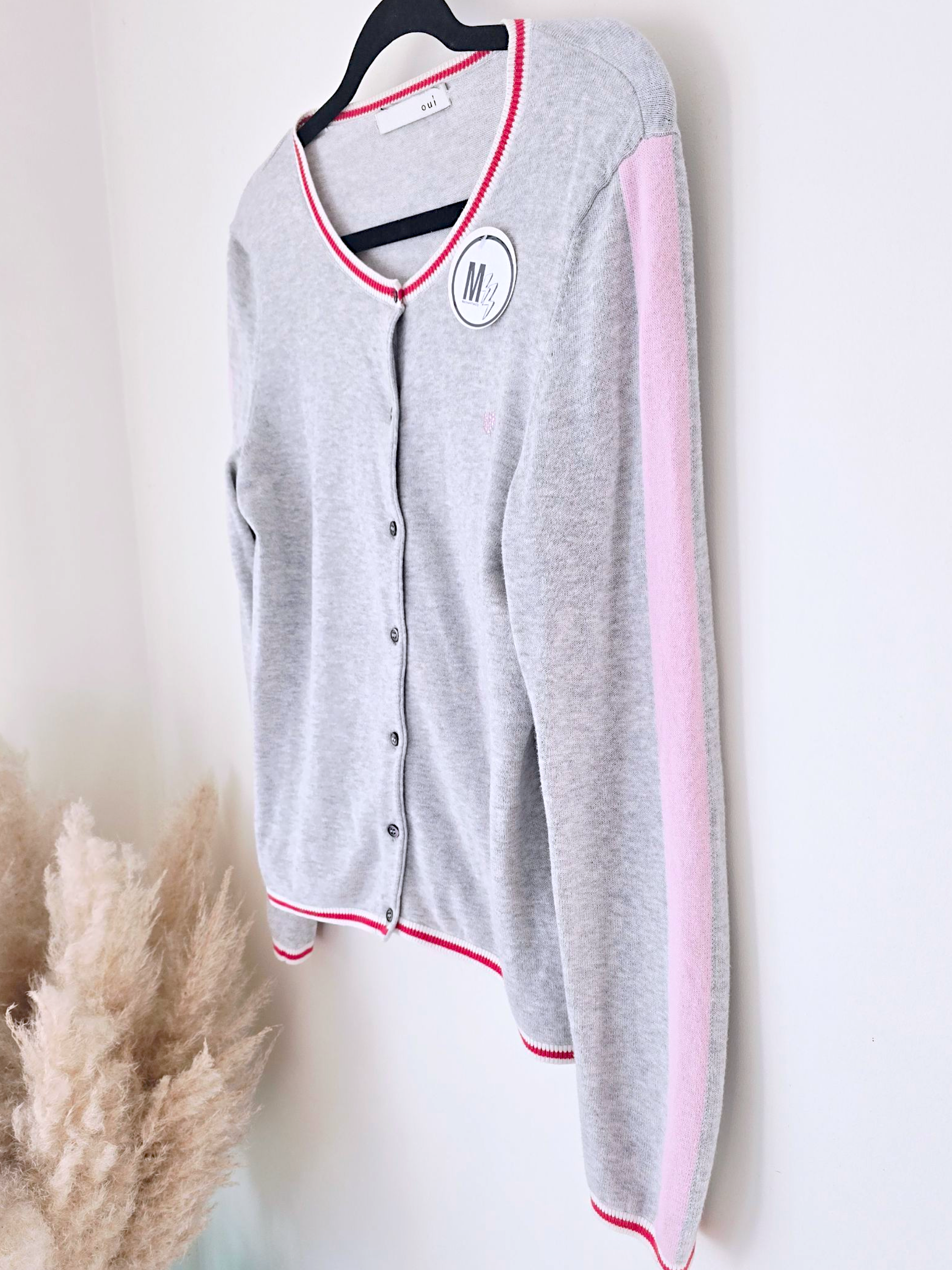 Cardigan Love gris clair