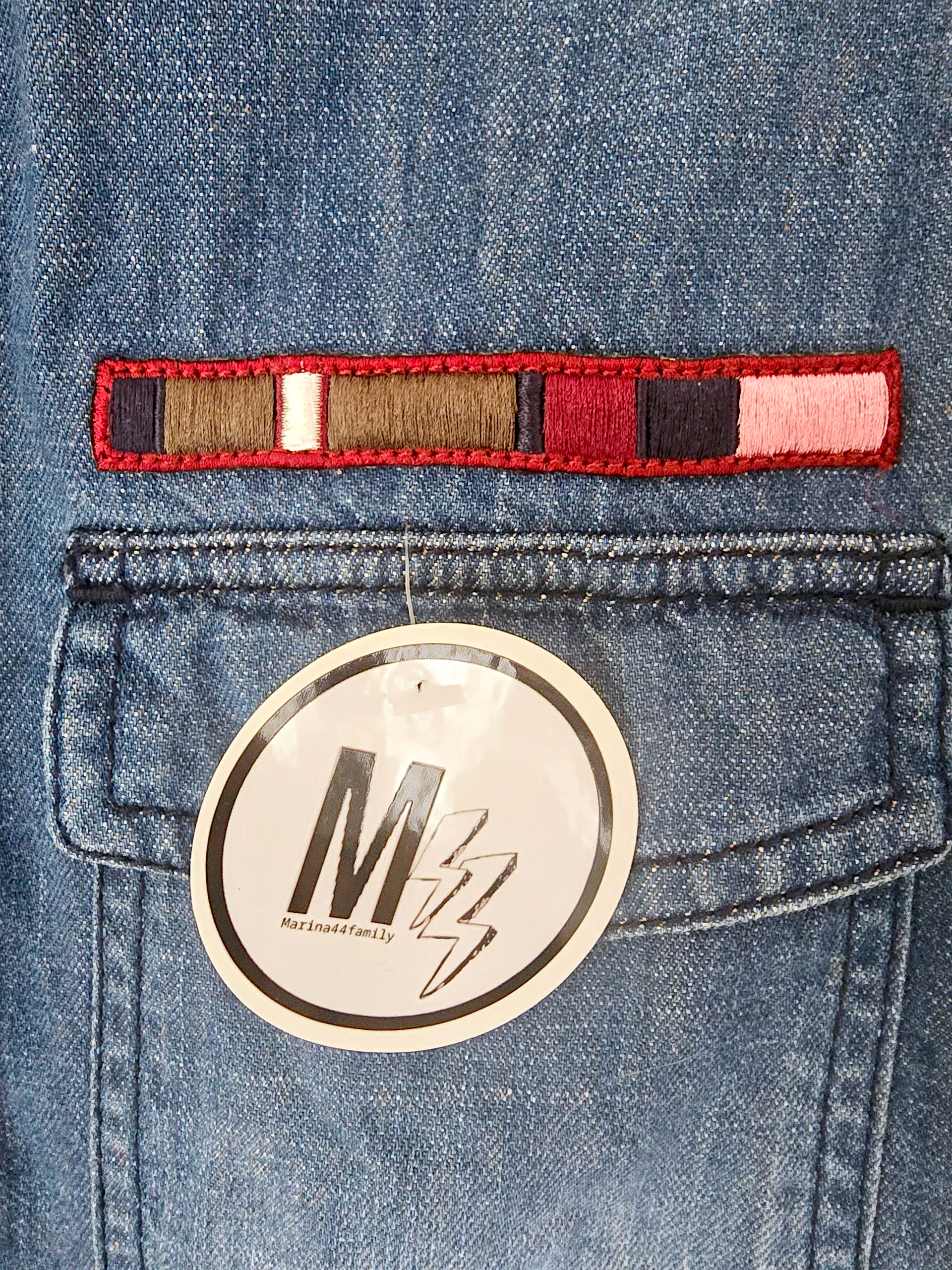 Chemise en jean écussons