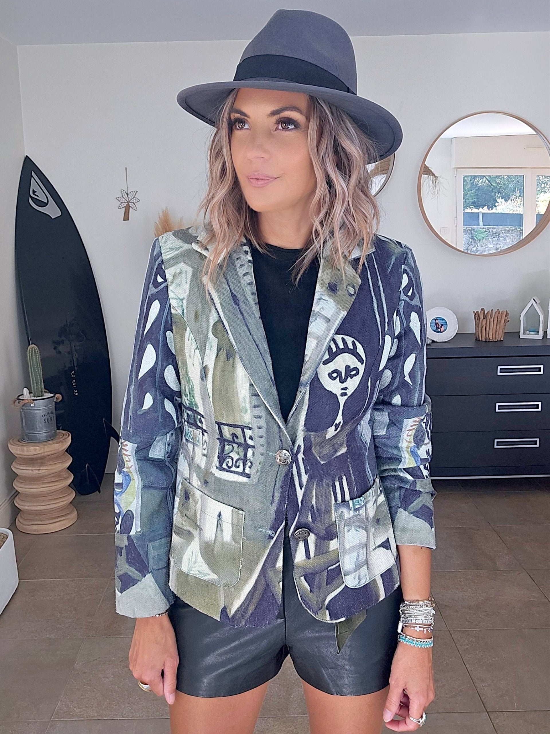 Veste cintrée visage