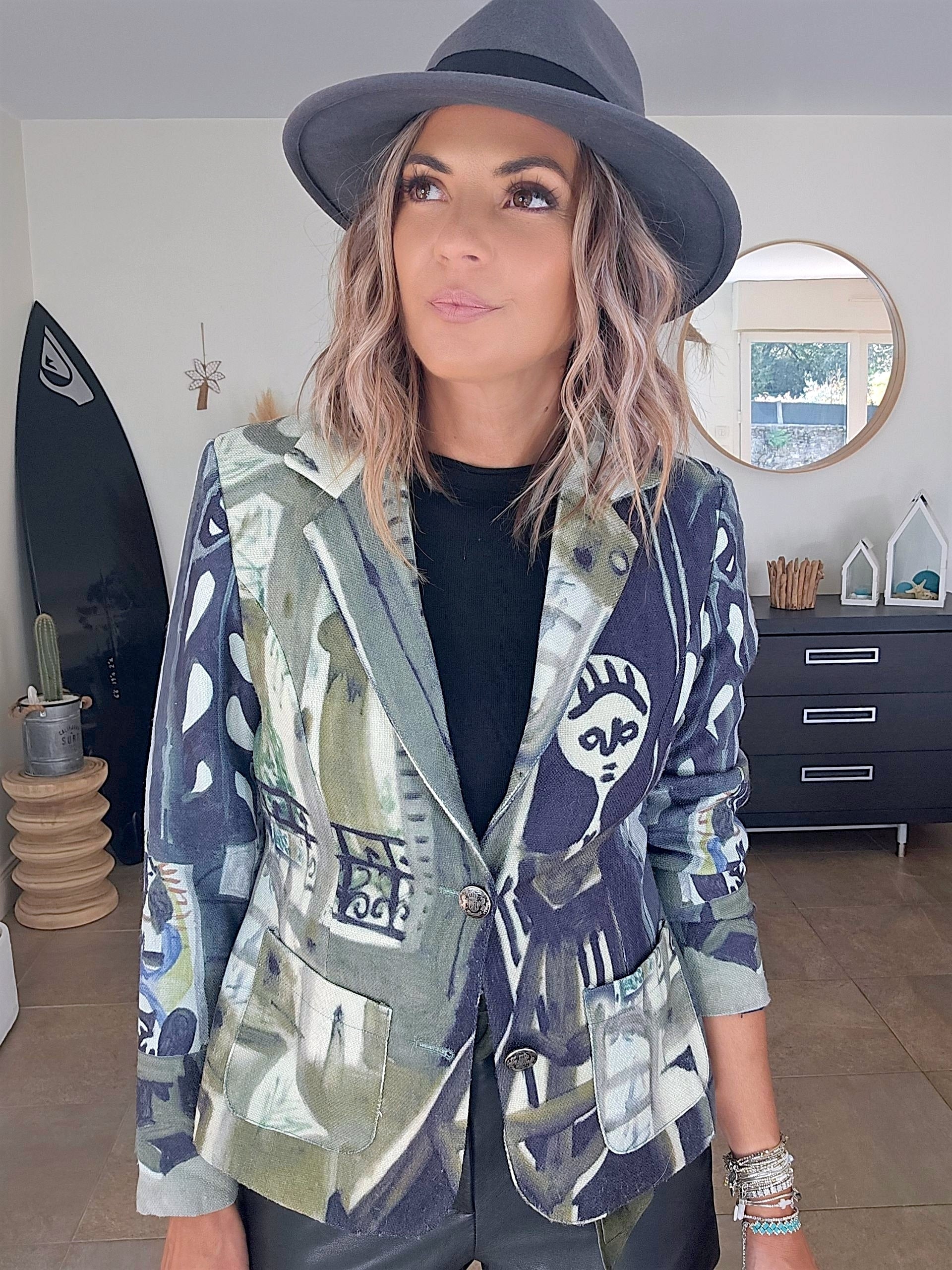 Veste cintrée visage