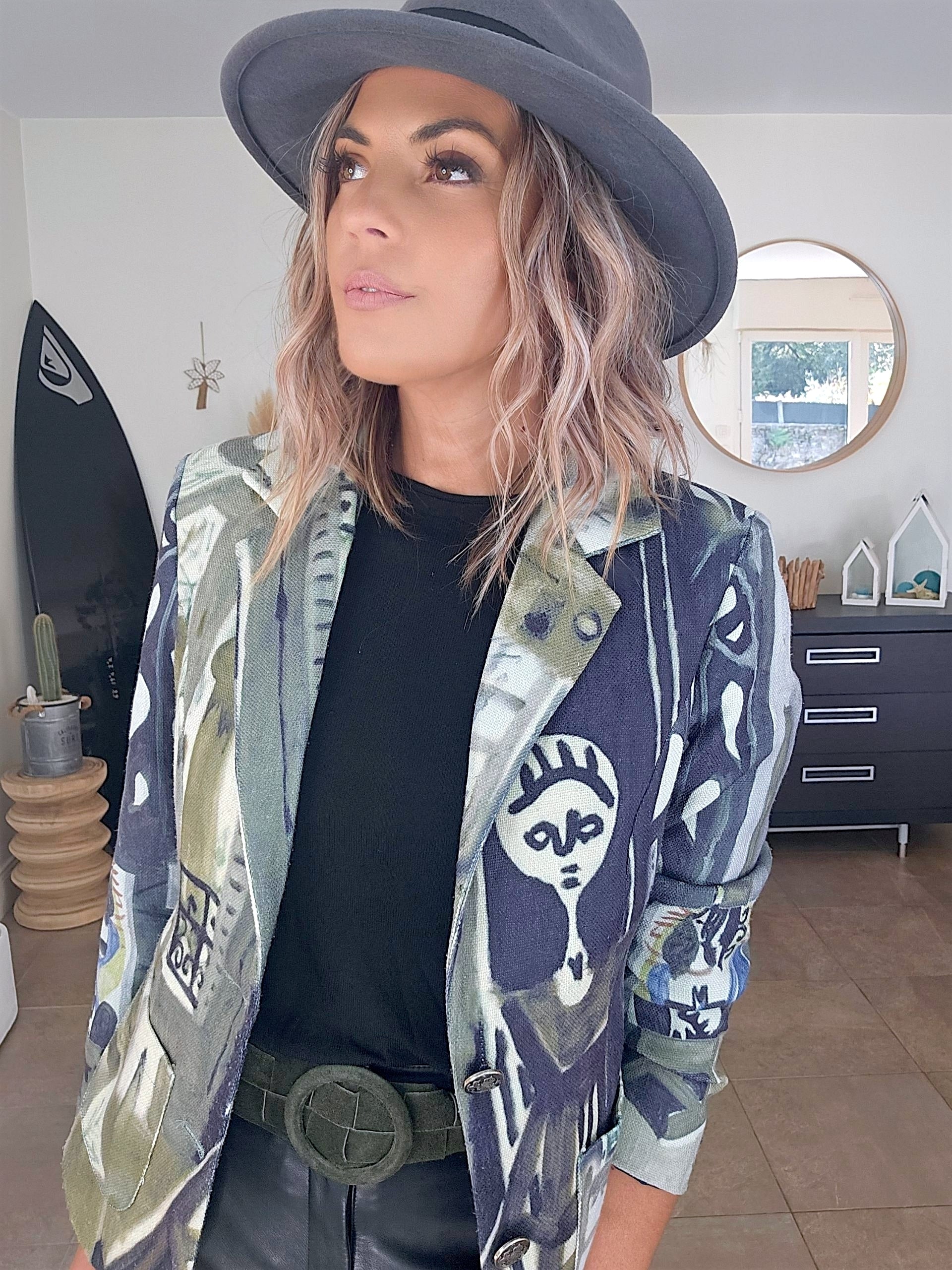 Veste cintrée visage