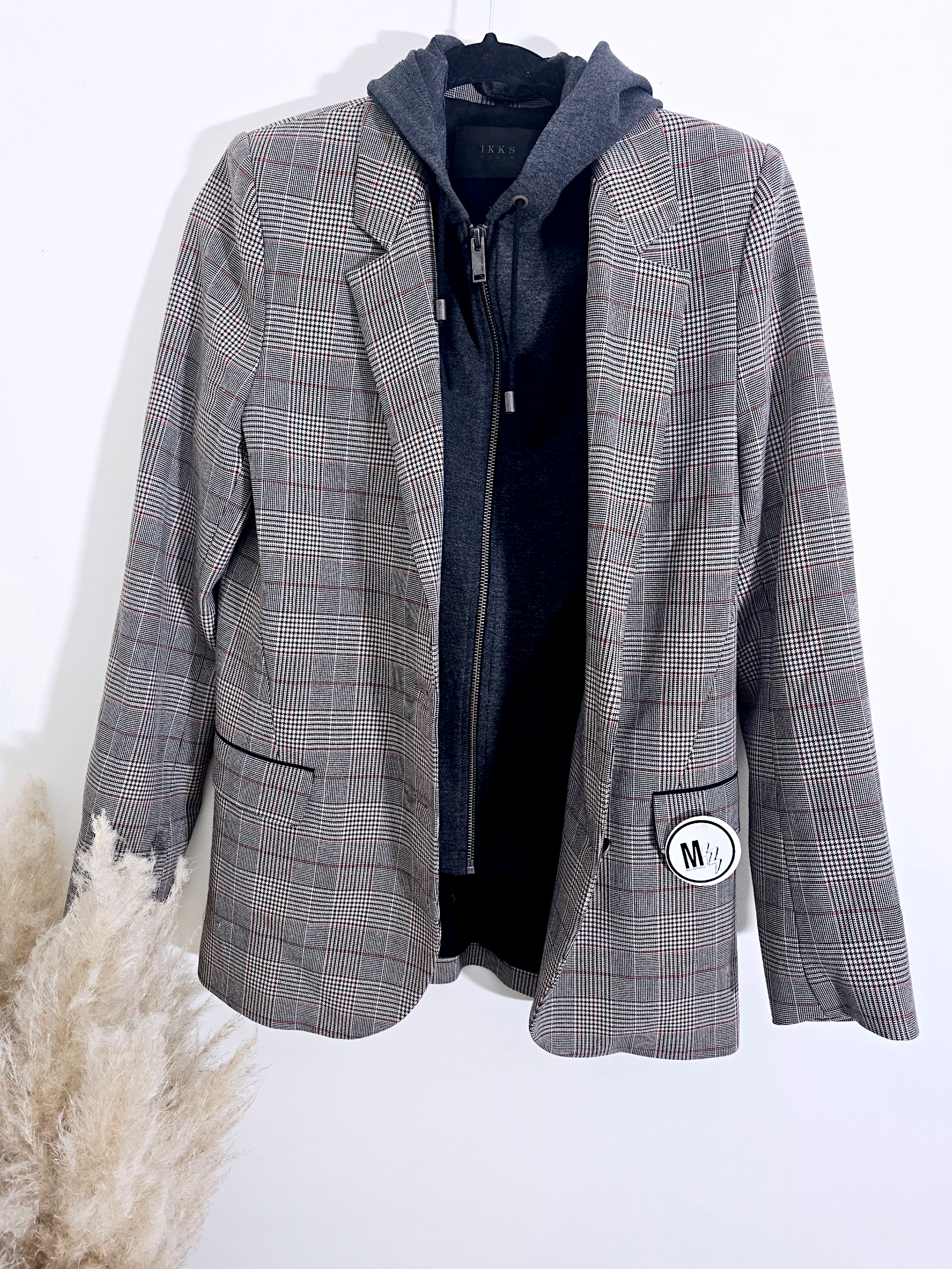 Veste carreaux à capuche