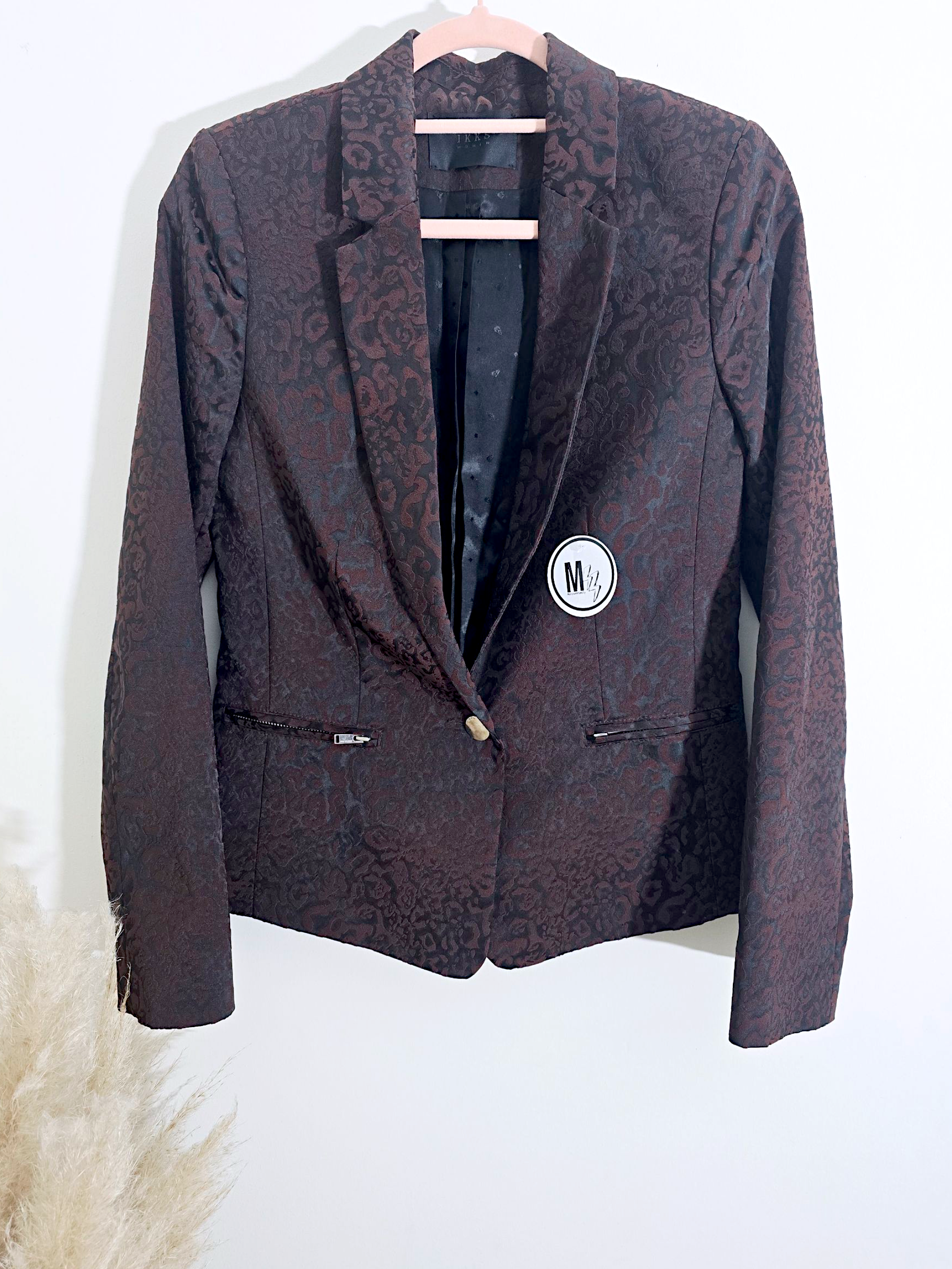 Veste cintrée léo bordeaux