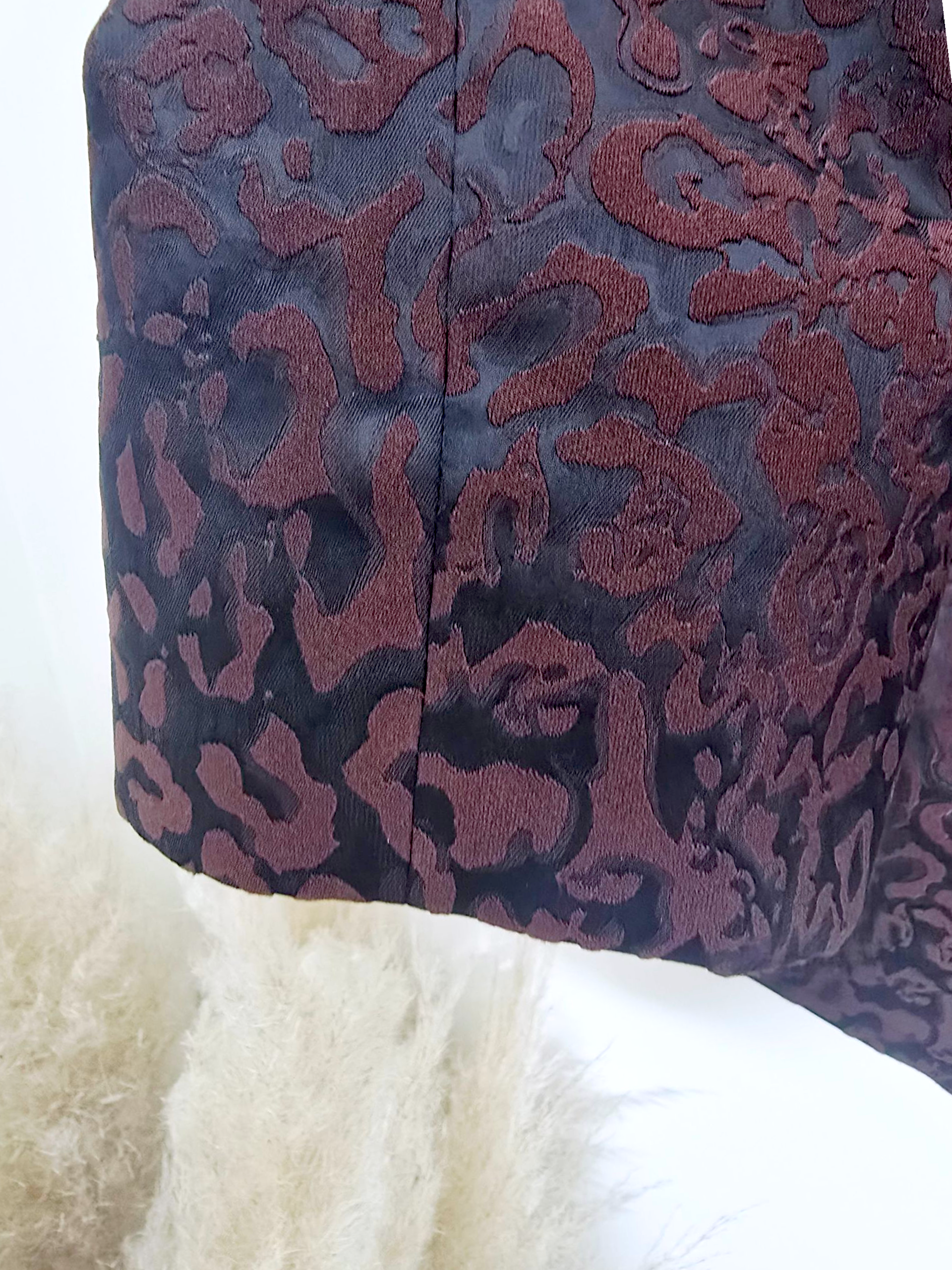 Veste cintrée léo bordeaux