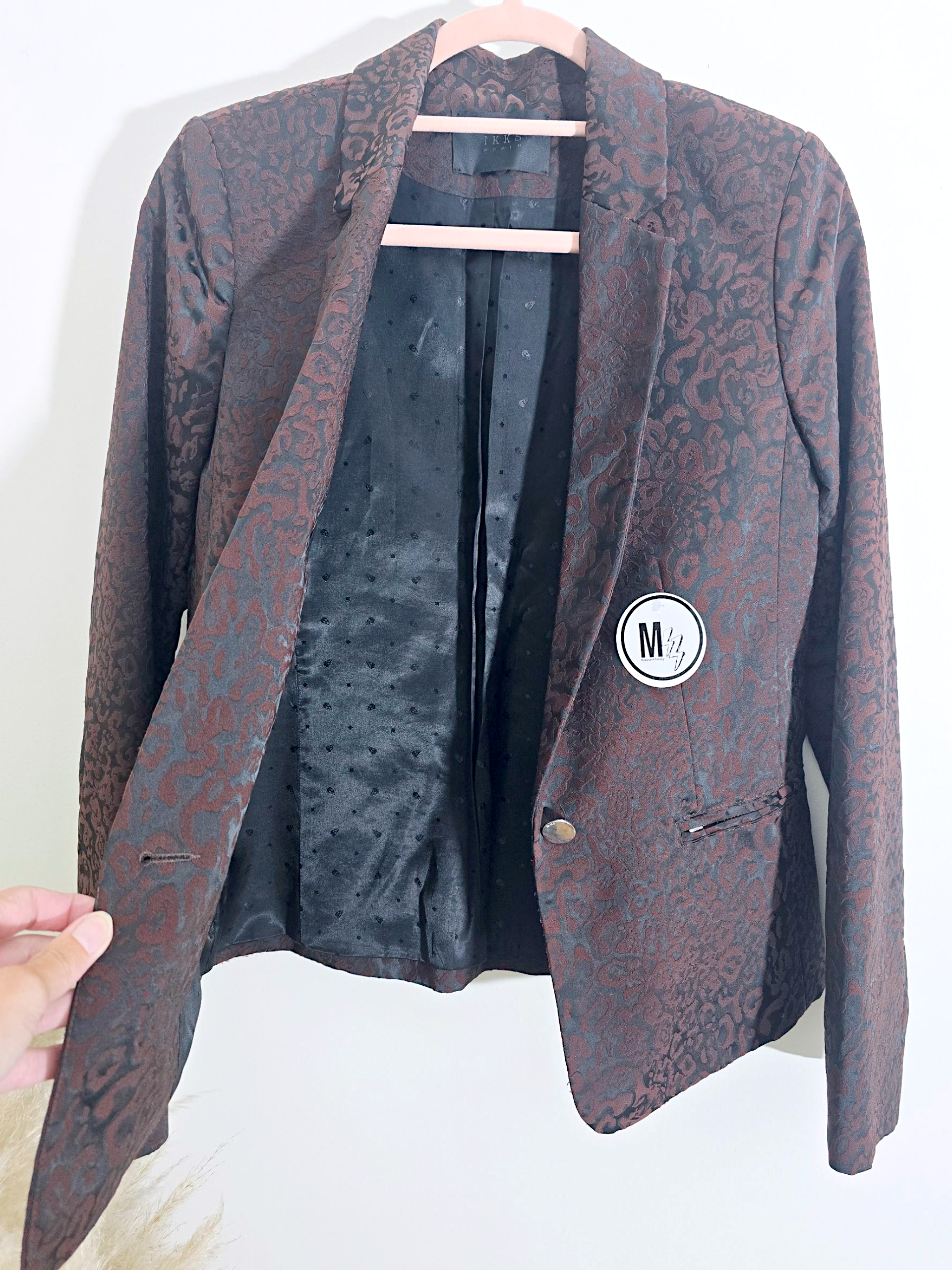 Veste cintrée léo bordeaux