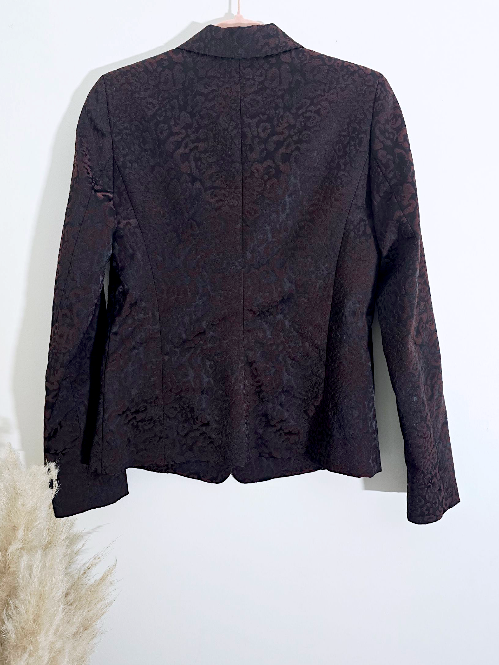 Veste cintrée léo bordeaux