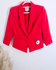Veste cintrée rouge