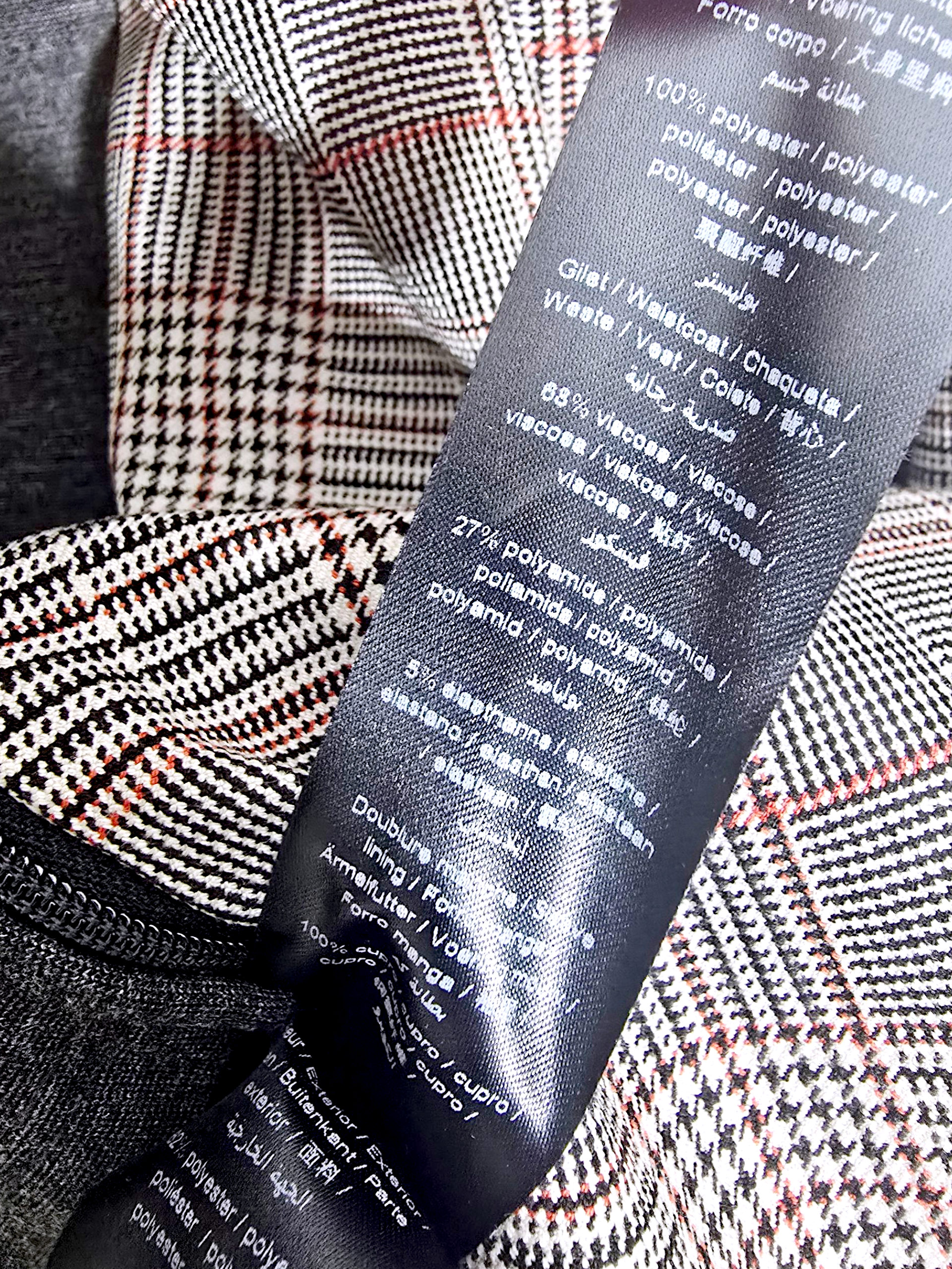 Veste carreaux à capuche