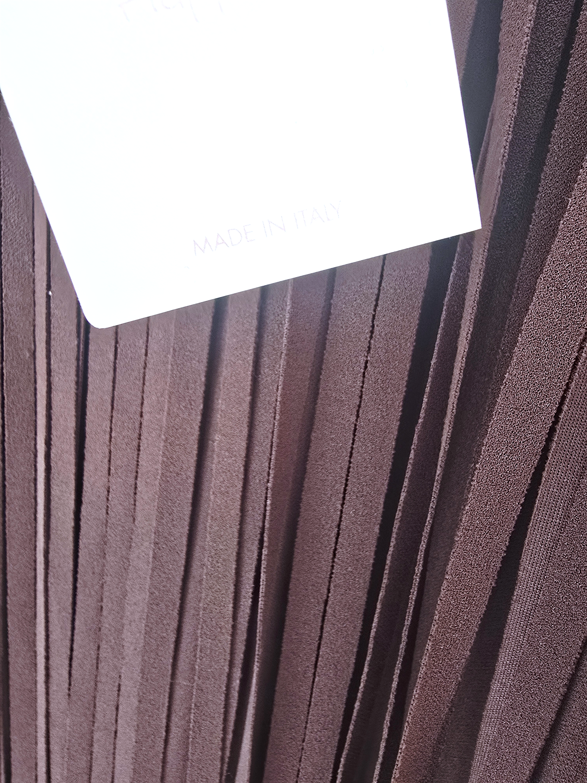 Robe à franges marron