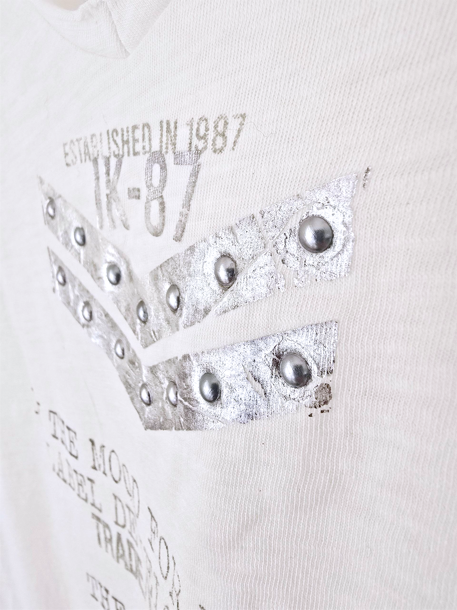 T-shirt blanc militaire