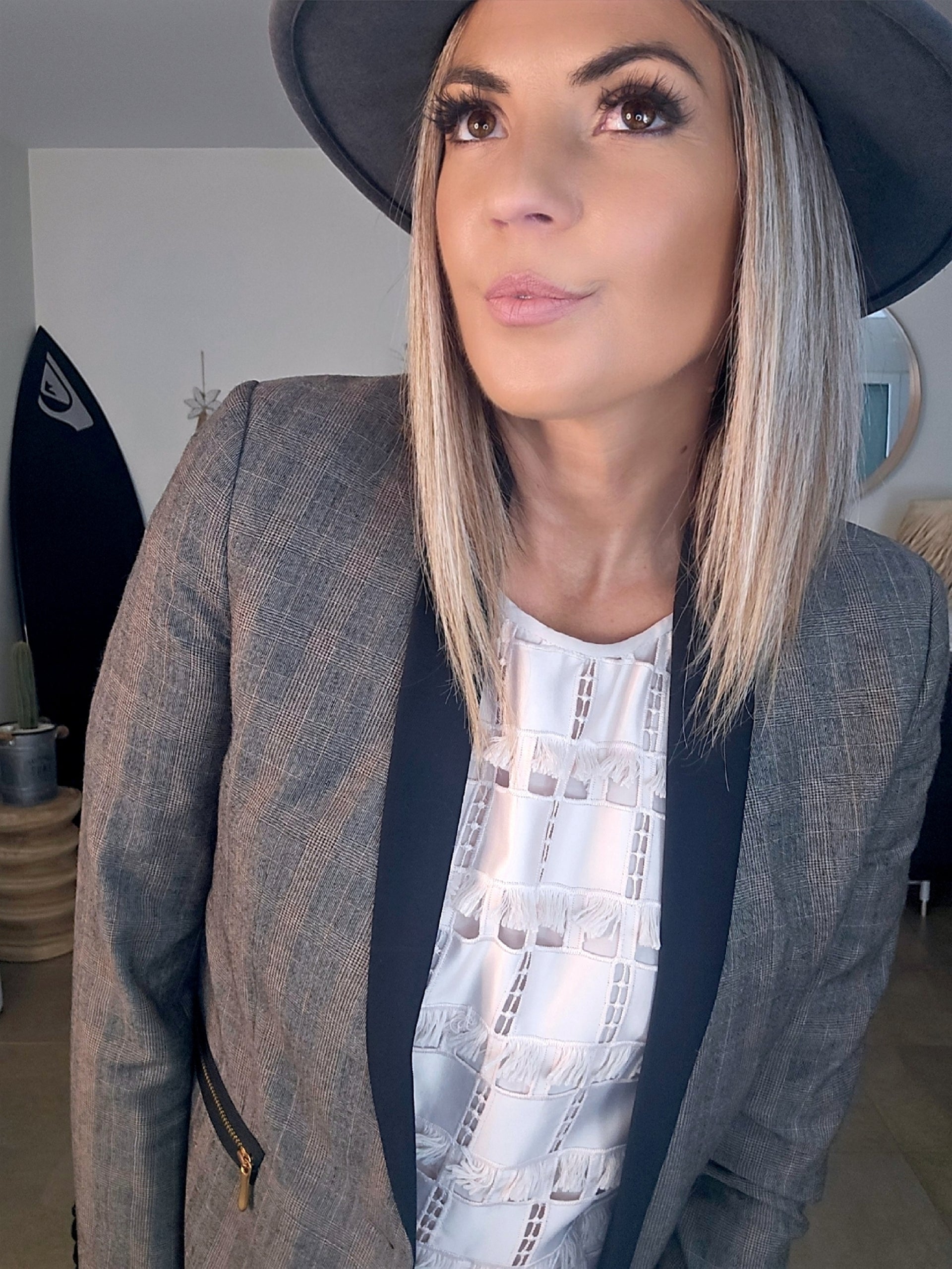 Veste vintage à carreaux