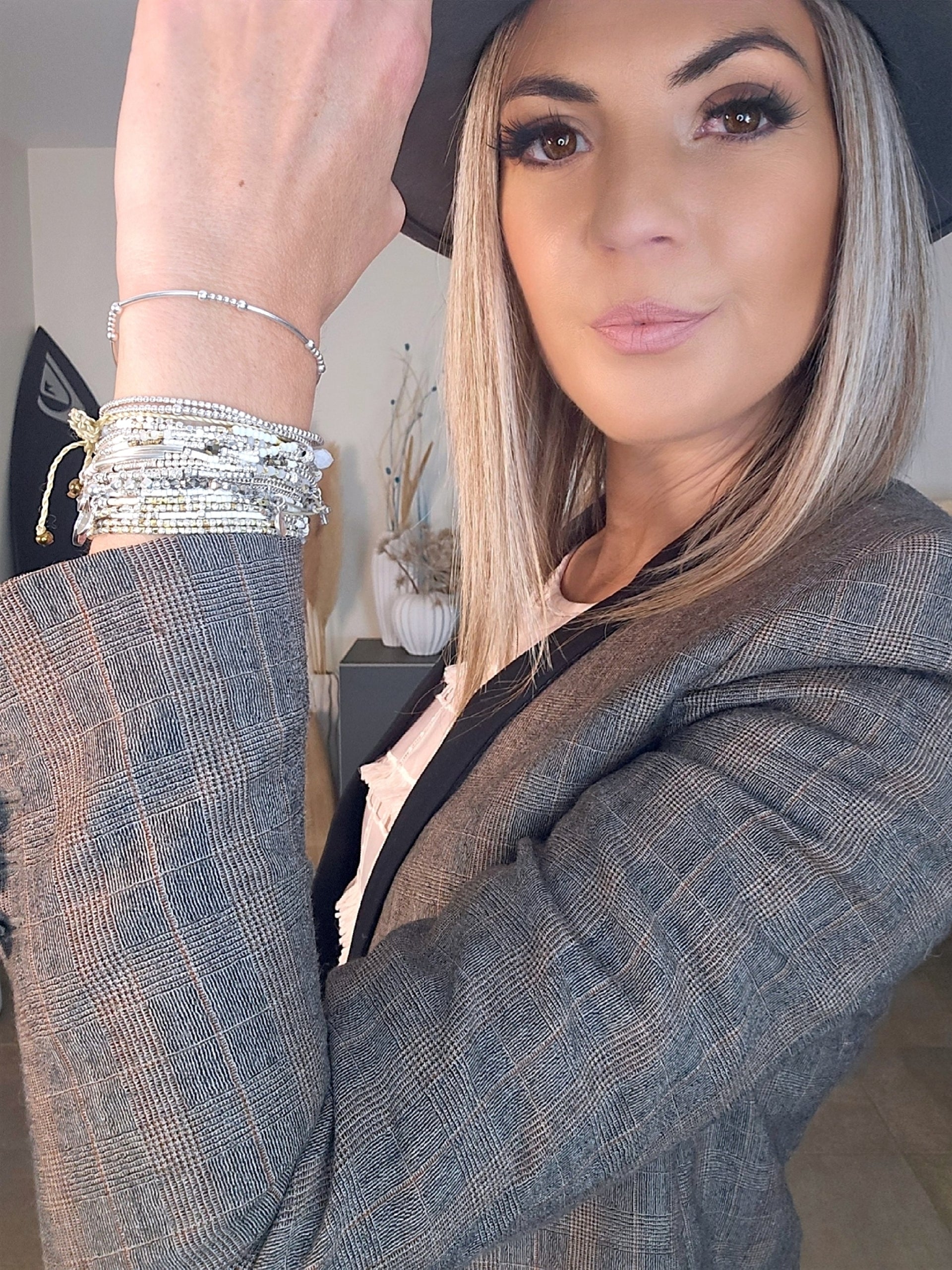 Veste vintage à carreaux