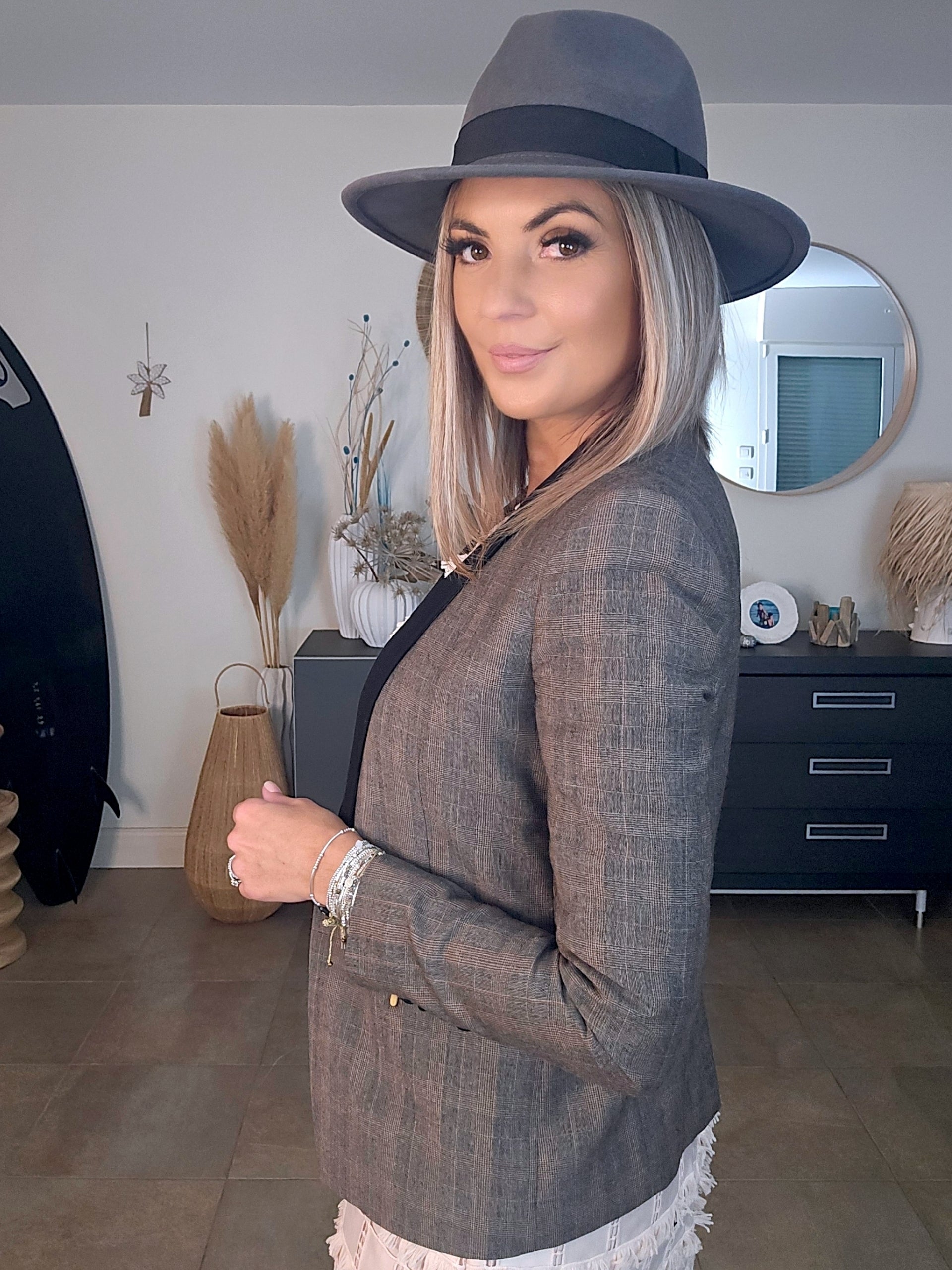 Veste vintage à carreaux