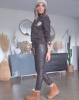 Pull chaud amour léopard