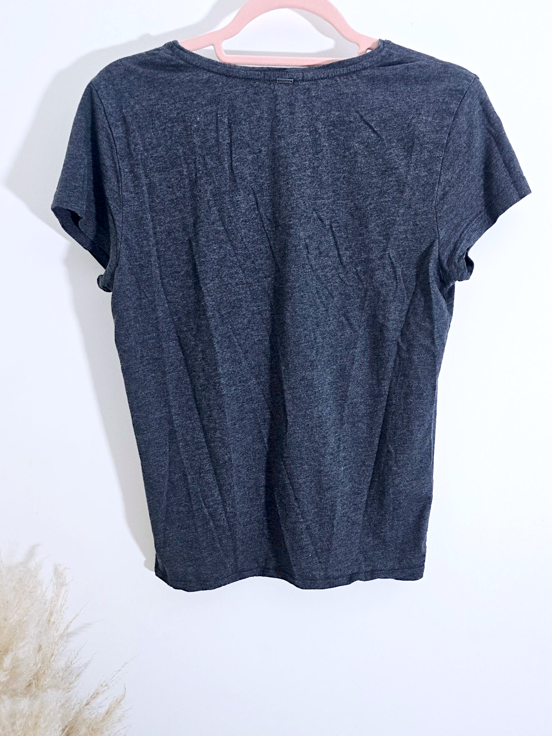 T-shirt skull gris anthracite