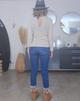 Pull ajouré argenté - 𝐌𝐚𝐫𝐢𝐧𝐚𝟒𝟒𝐟𝐚𝐦𝐢𝐥𝐲