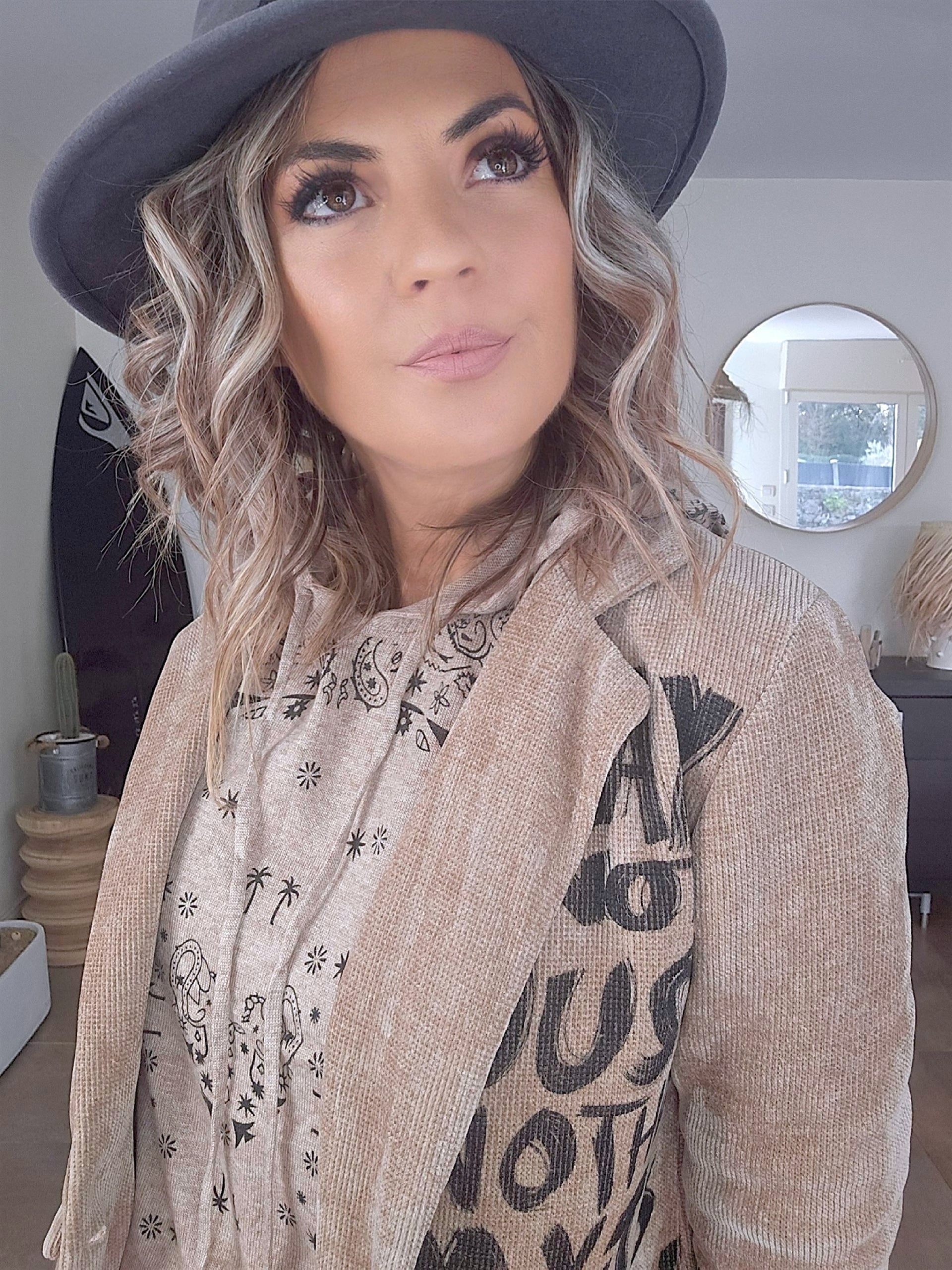 Veste velours ras tags