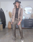 Veste velours ras tags