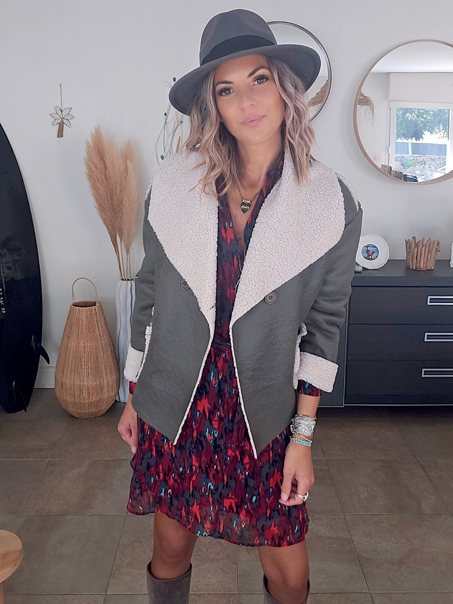 Blouson aviateur kaki