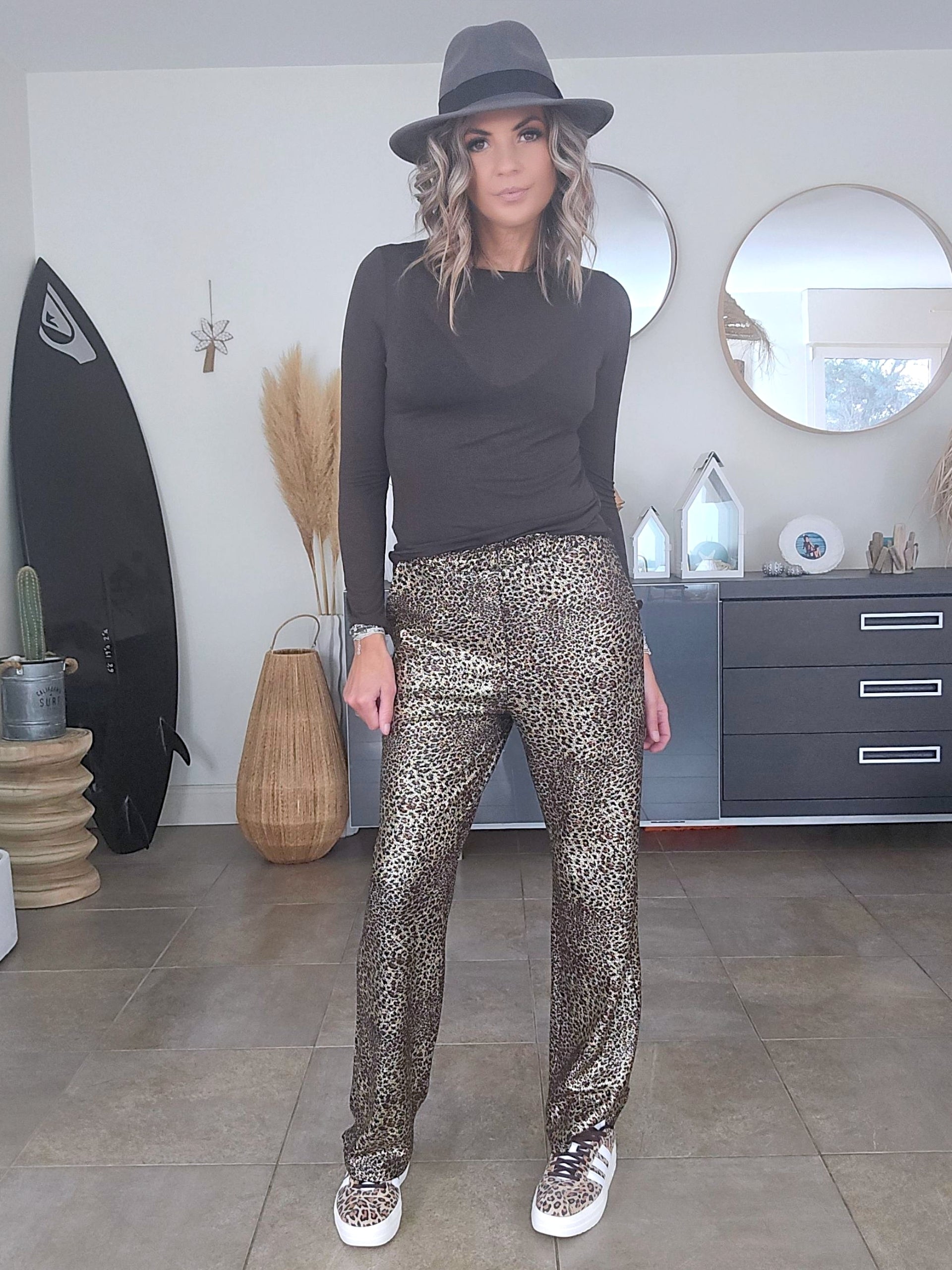 Pantalon star léopard