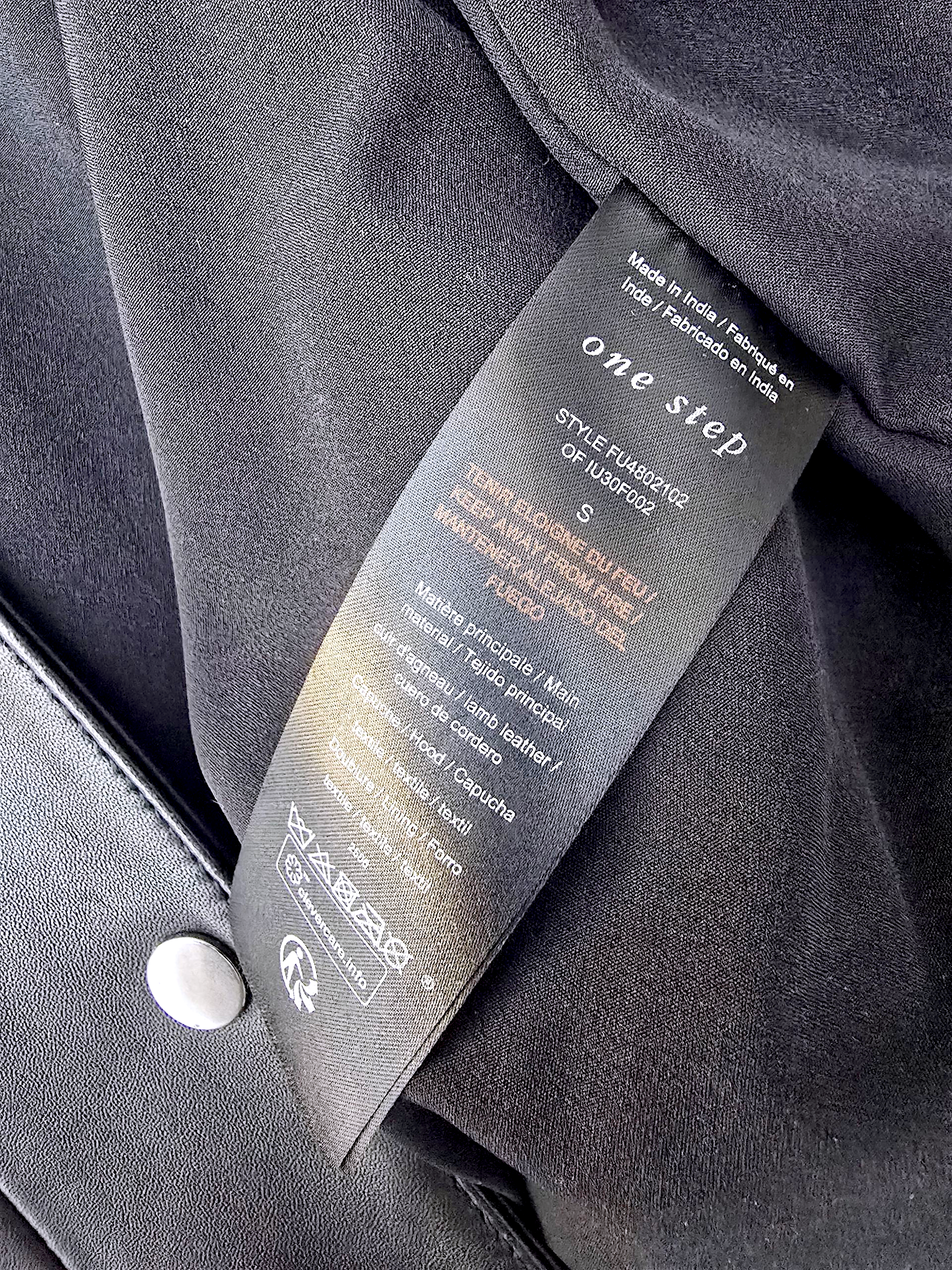 Bombers noir cuir véritable