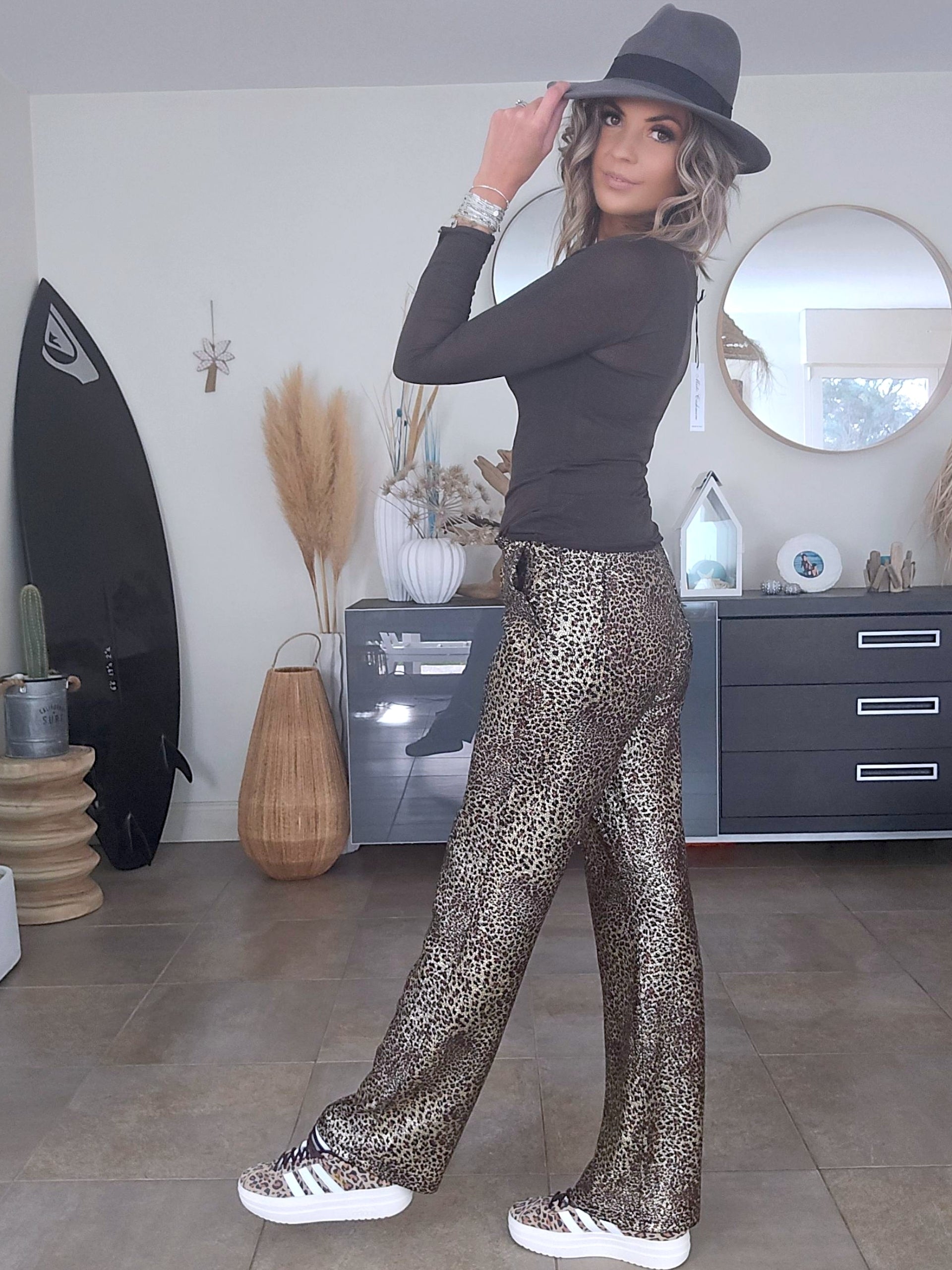 Pantalon star léopard