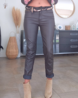 Pantalon marron + ruban