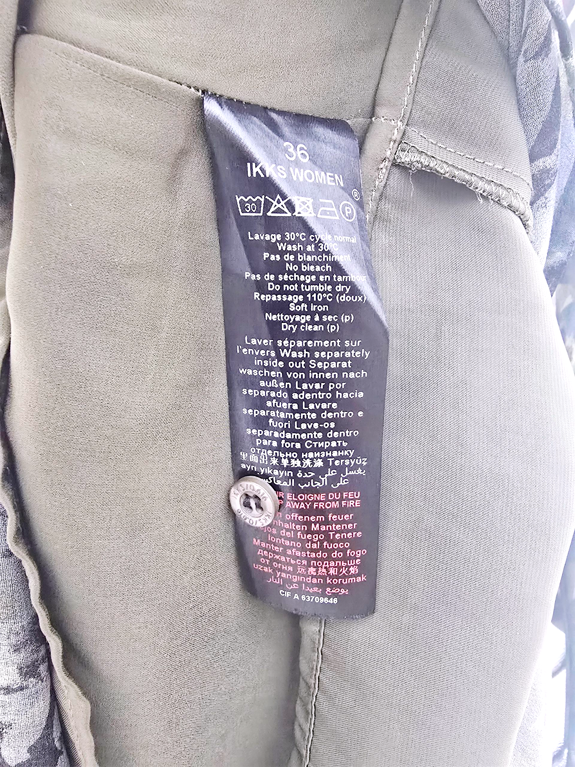 Robe longue camouflage