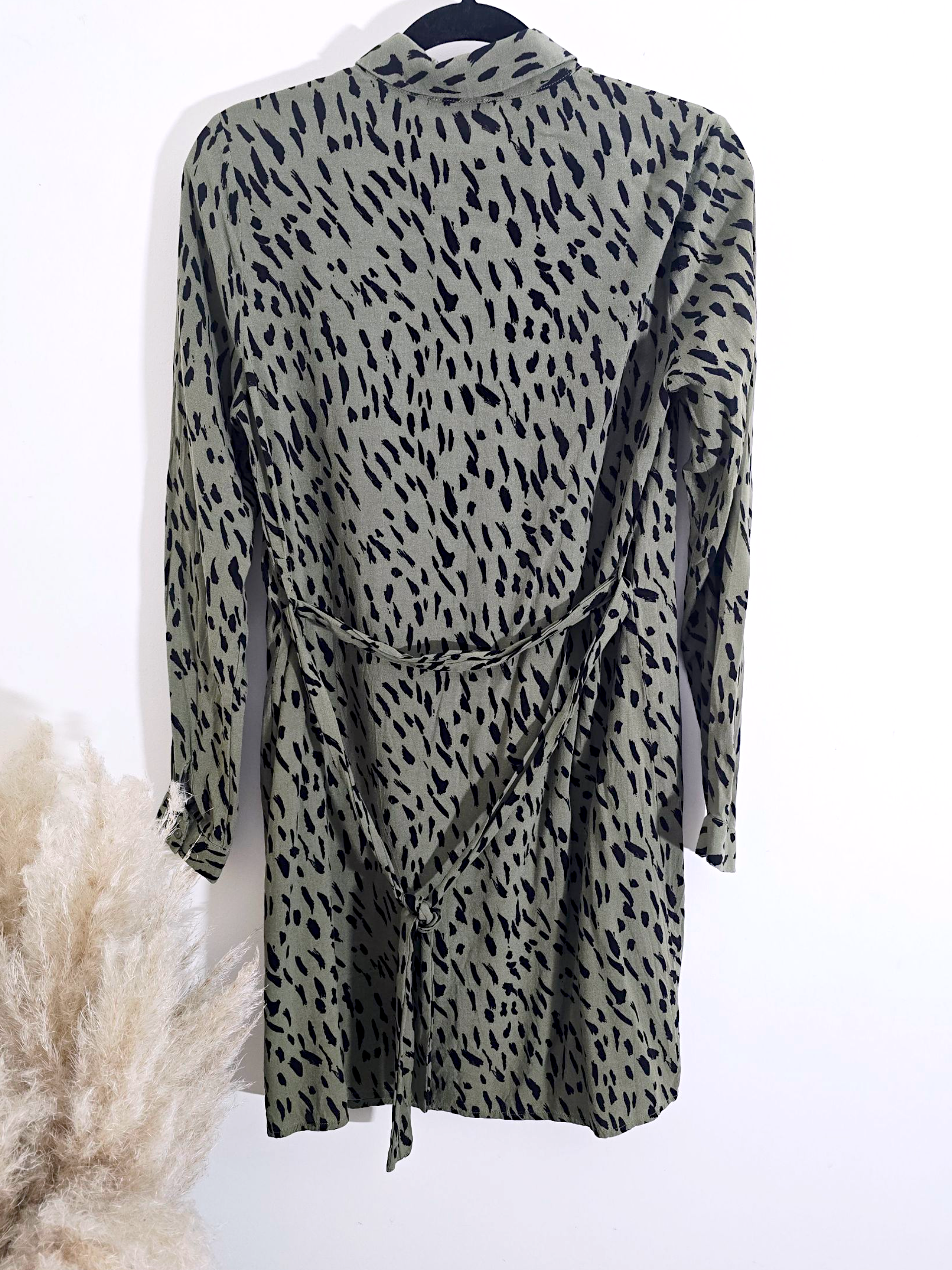 Robe kaki léopard