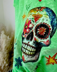 T-shirt skull fluo