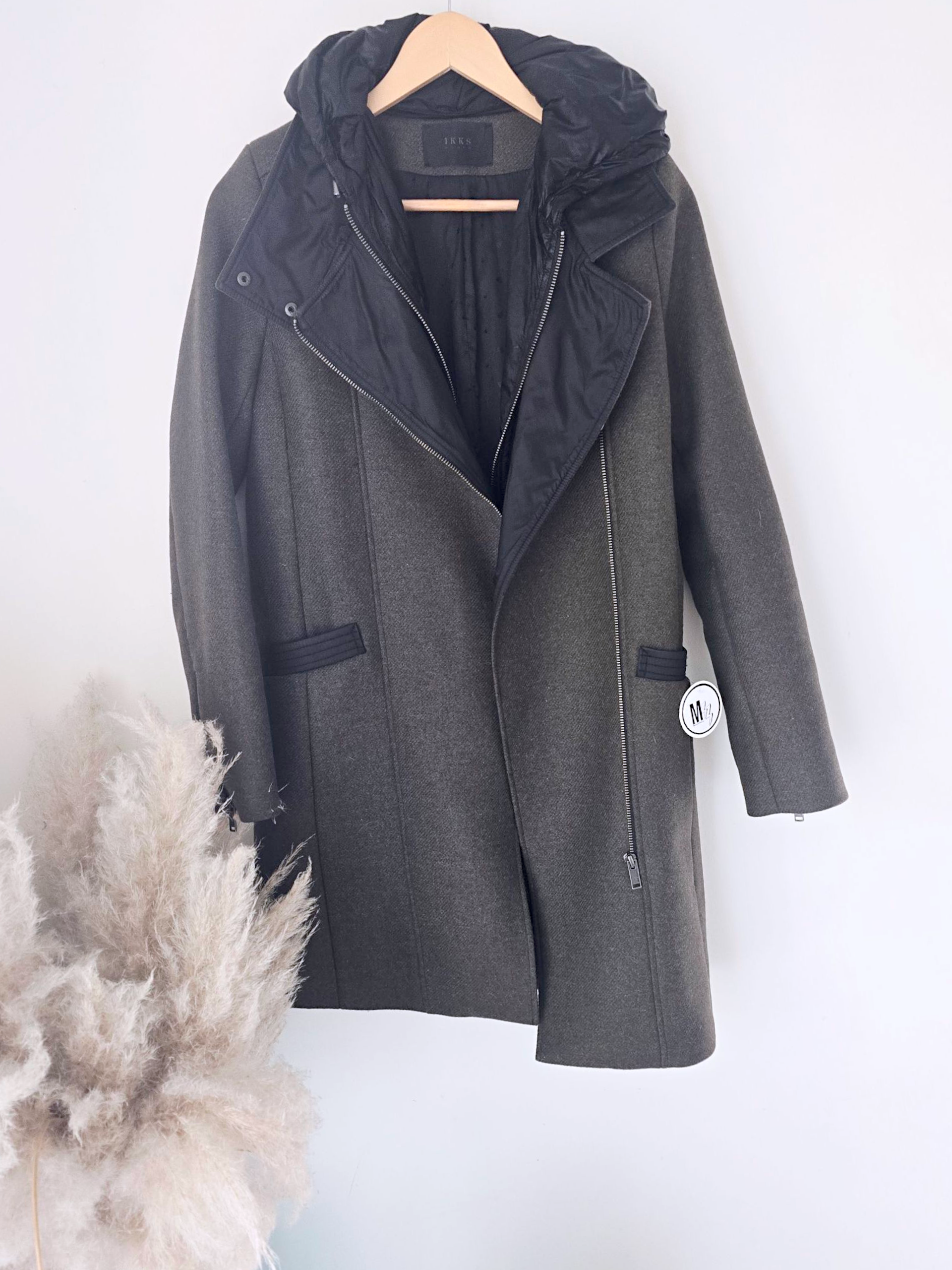 Manteau kaki en laine