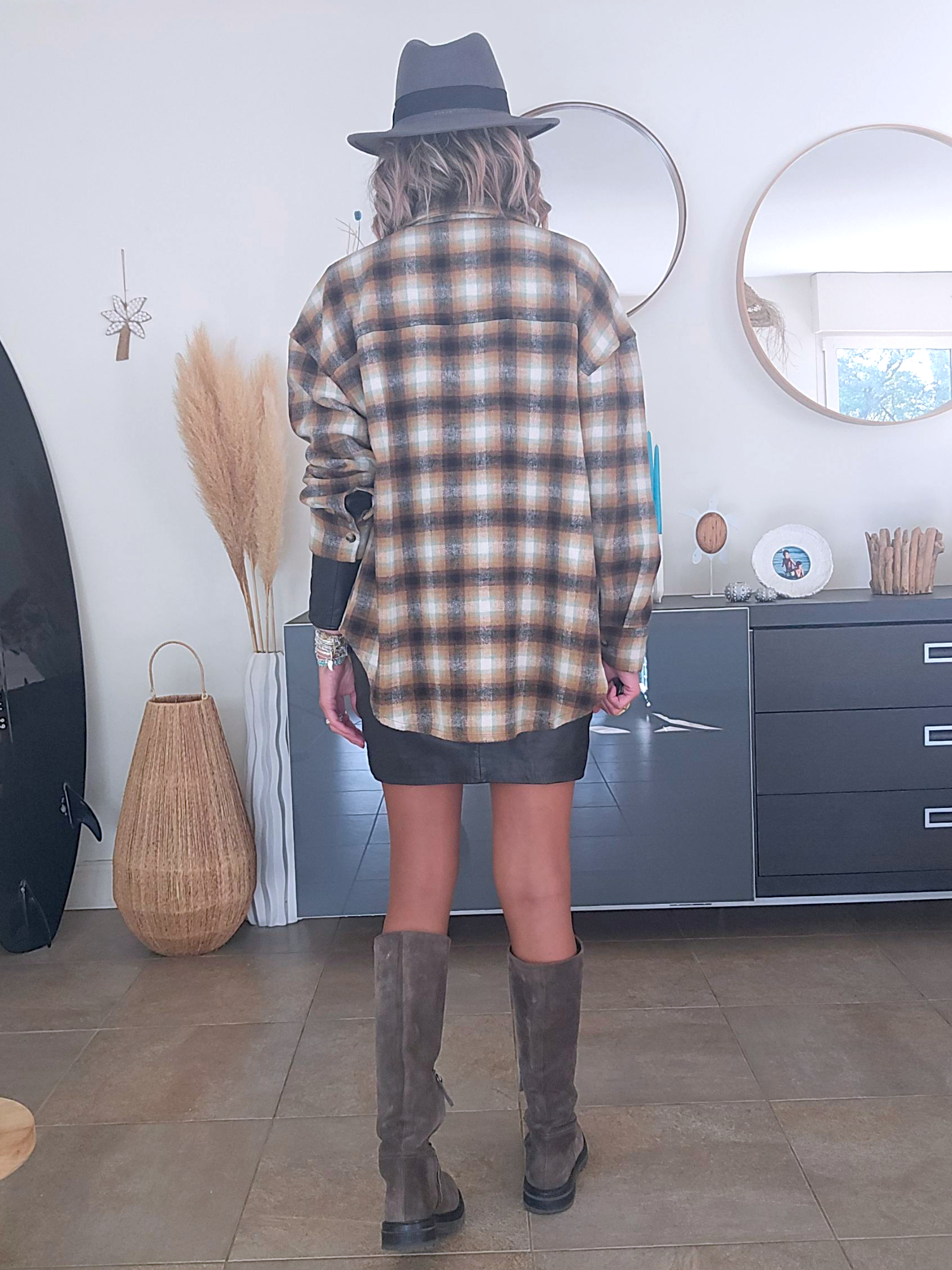 Chemise / surchemise à carreaux