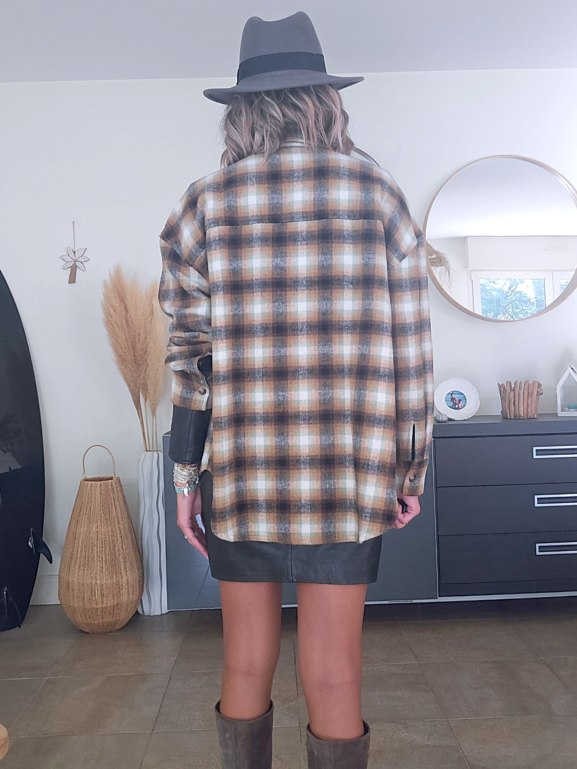 Chemise / surchemise à carreaux