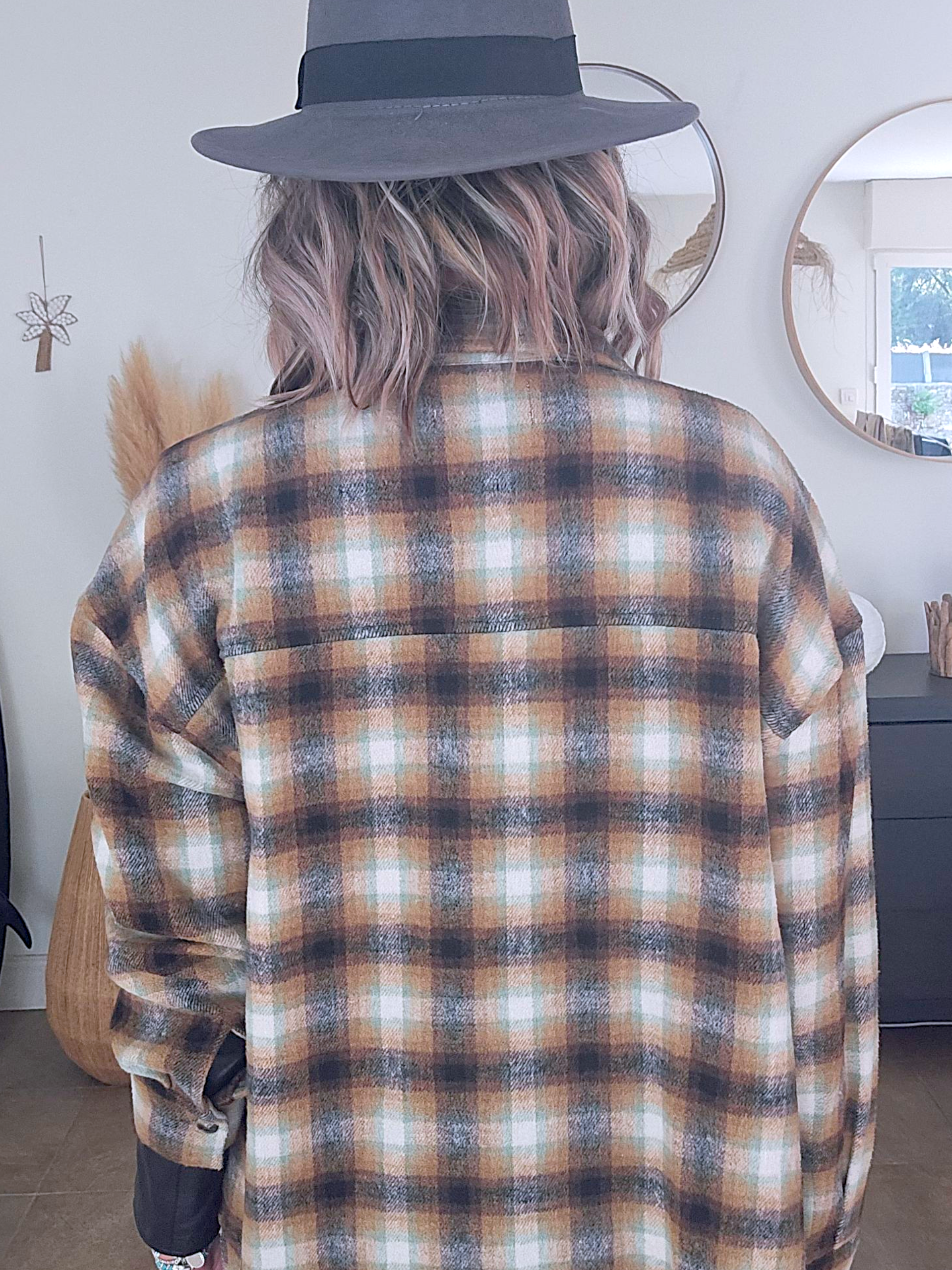 Chemise / surchemise à carreaux