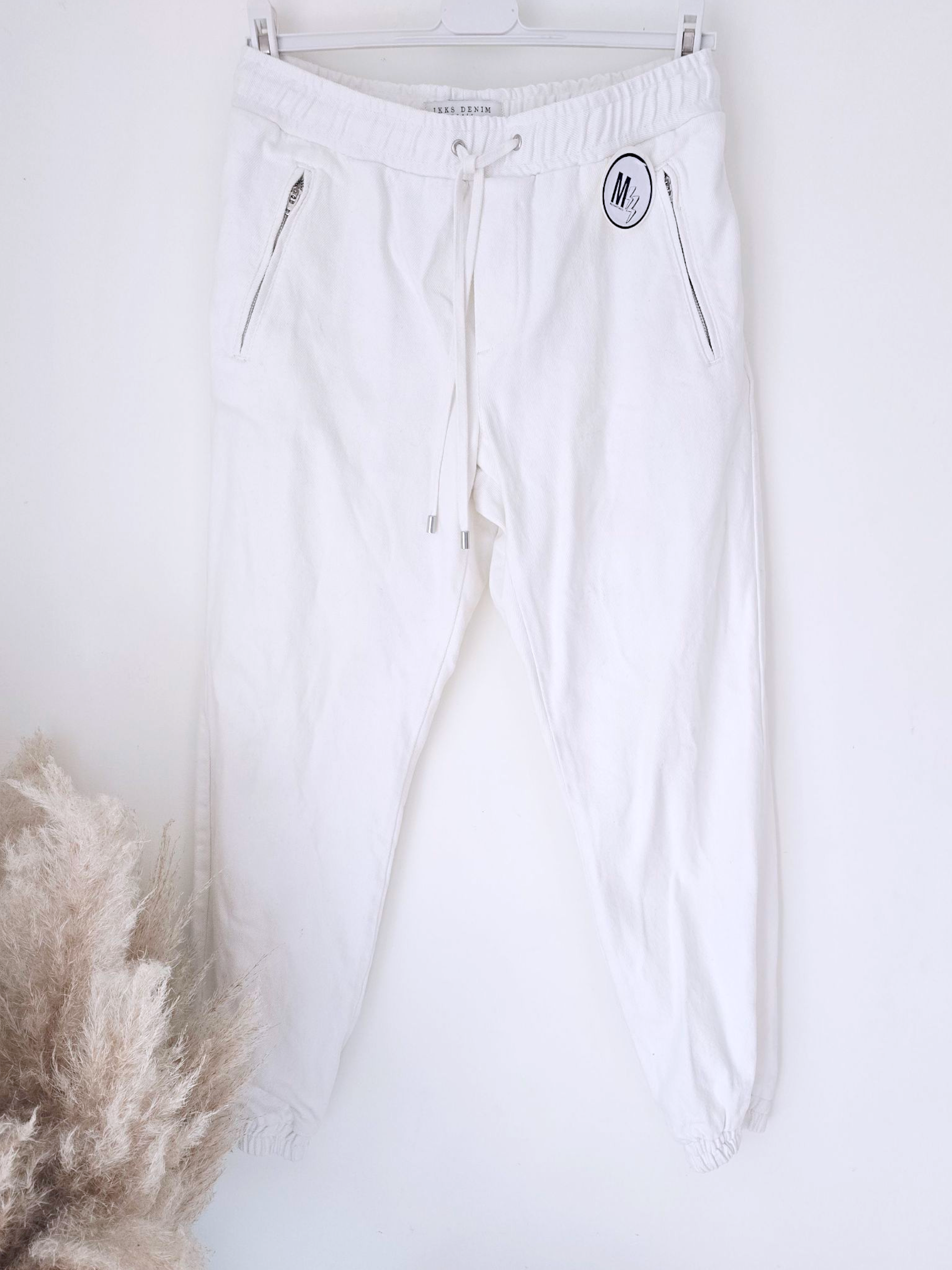 Pantalon jeeging blanc