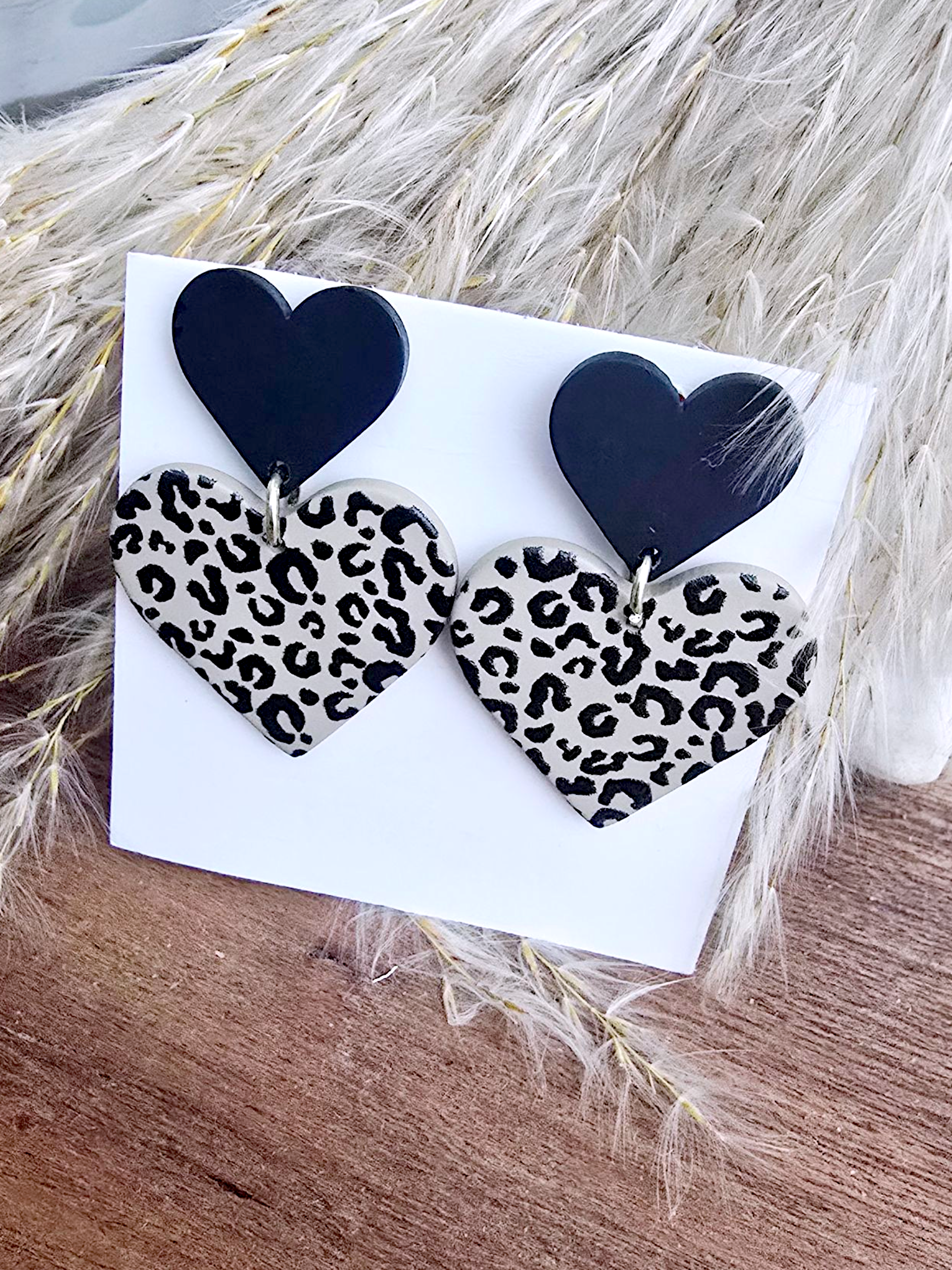 Boucles d&#39;oreilles coeur léo