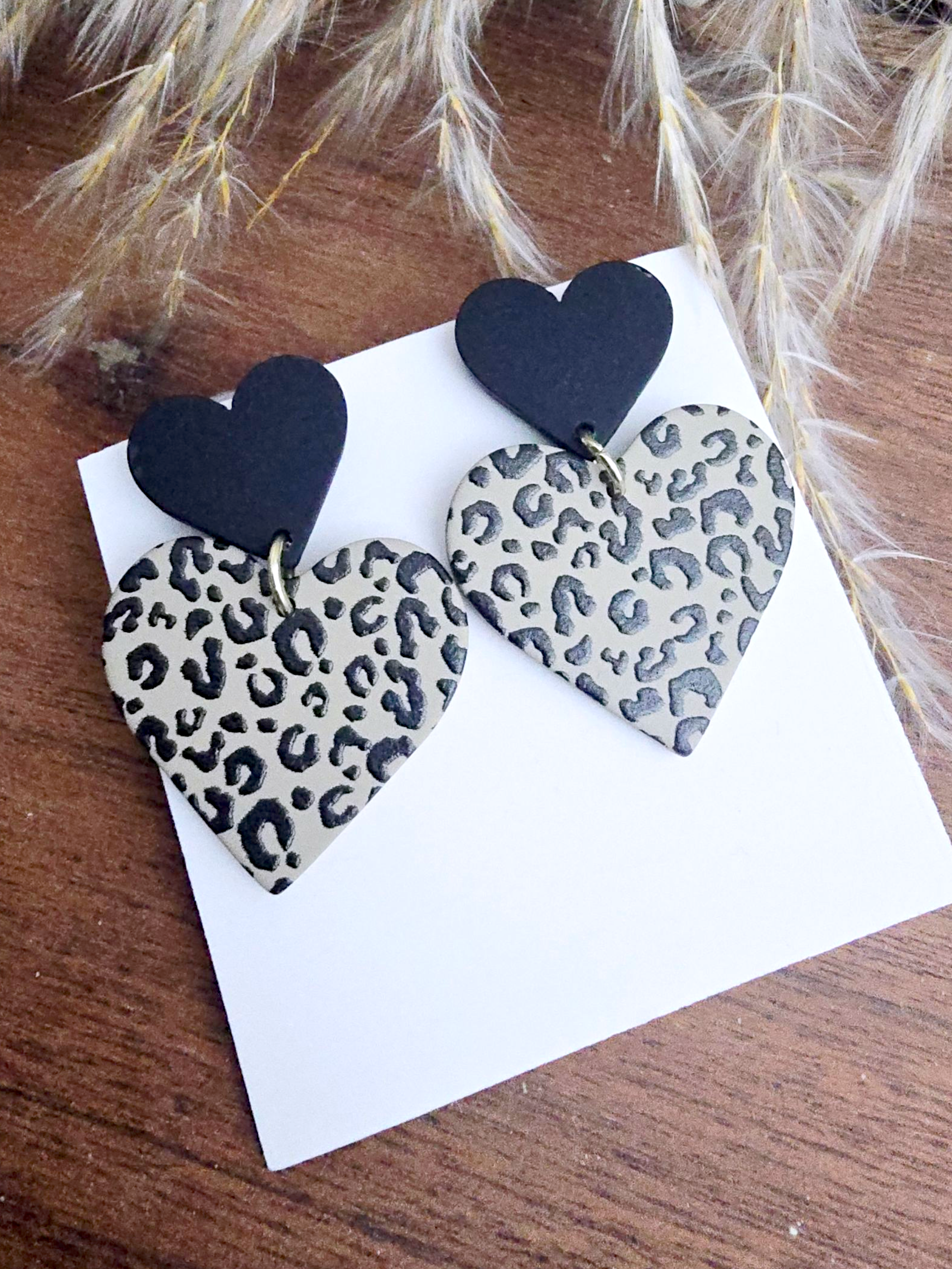 Boucles d&#39;oreilles coeur léo