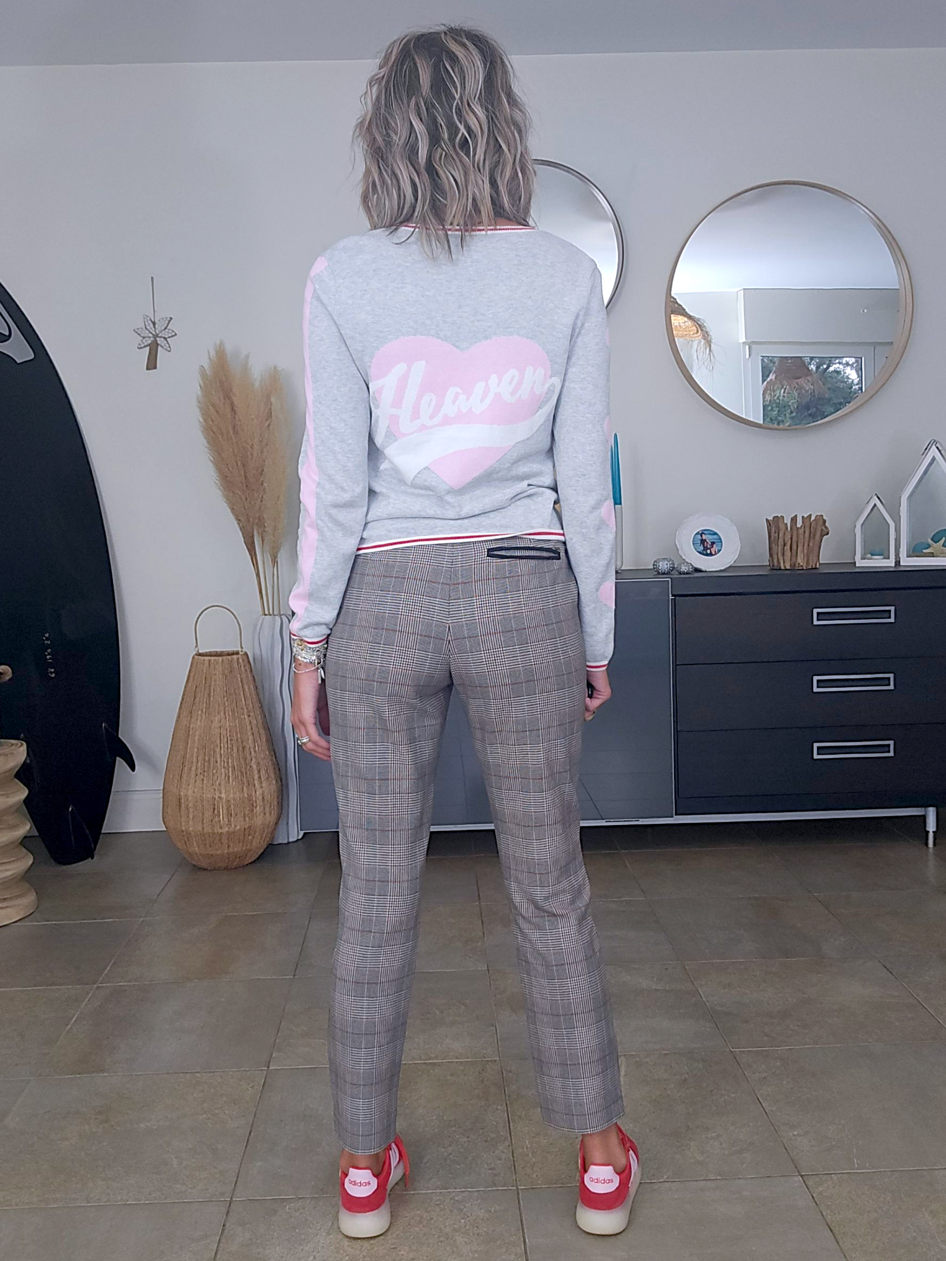 Pantalon chic à carreaux