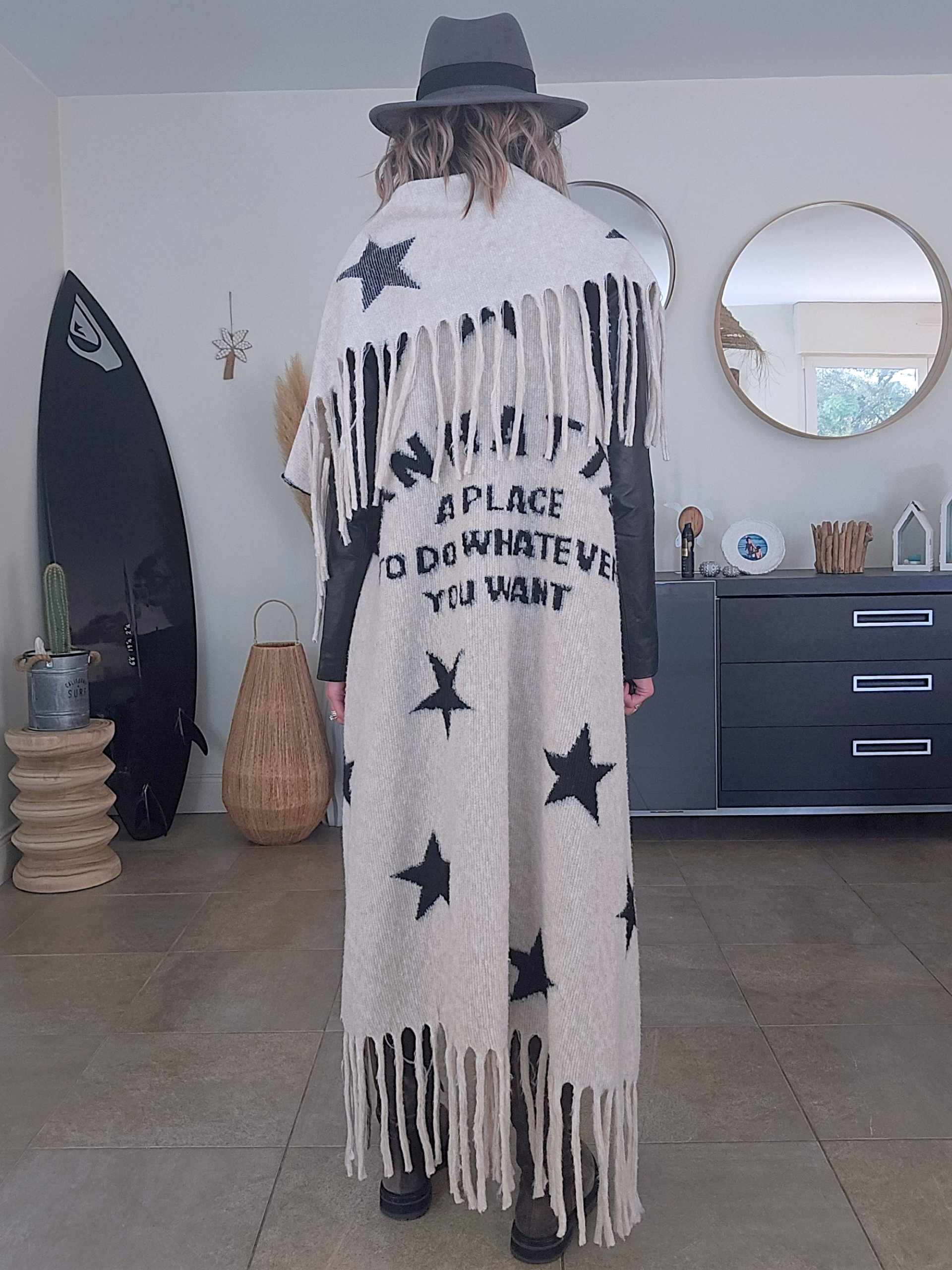 Gilet star long à franges - 𝐌𝐚𝐫𝐢𝐧𝐚𝟒𝟒𝐟𝐚𝐦𝐢𝐥𝐲